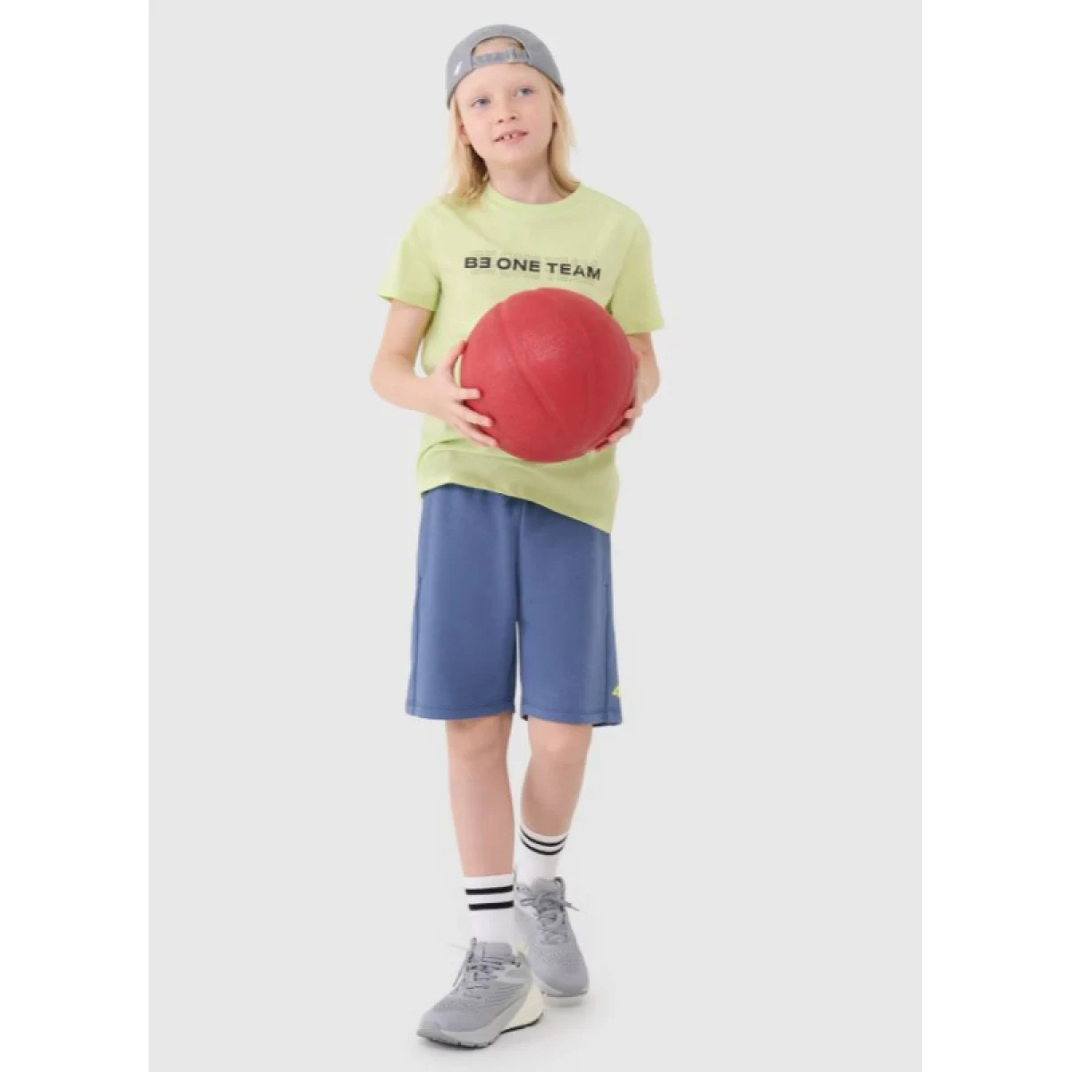 Fiú póló rövid ujjú 4F JUNIOR TSHIRT M2186-45N-CANARY GREEN NEON - Pohlavie: Gyerek · záber 4