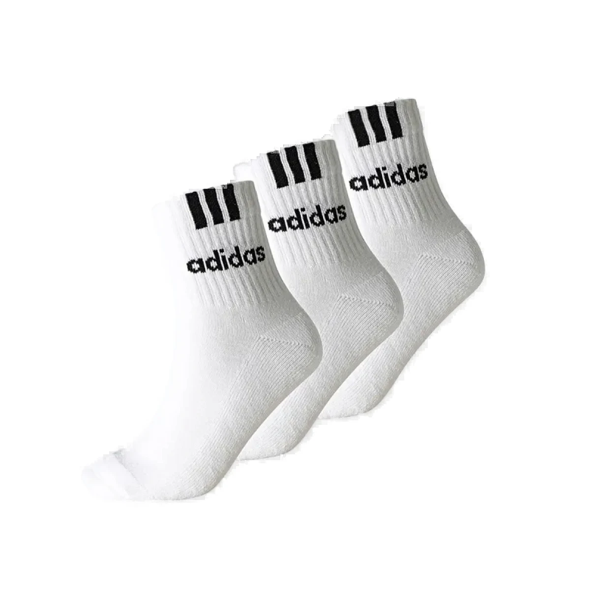 Zoknik ADIDAS 3 PACK-CUSH HALF CRW C 3S LIN-WHITE WHITE WHITE · záber 2