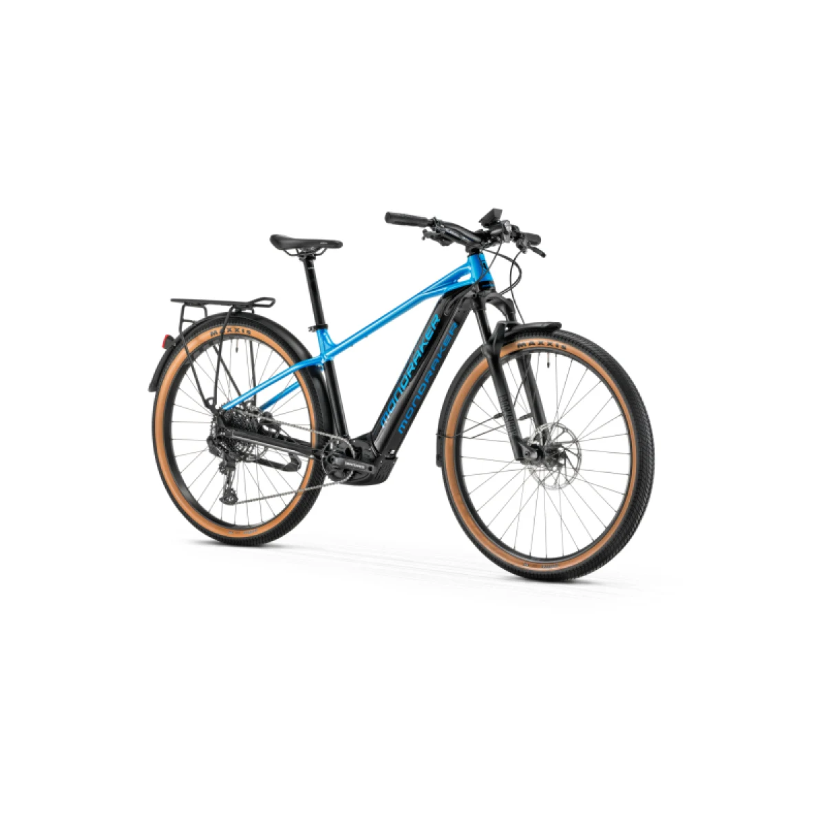Túra elektromos kerékpár MONDRAKER Prime R X, black marlin blue · záber 2