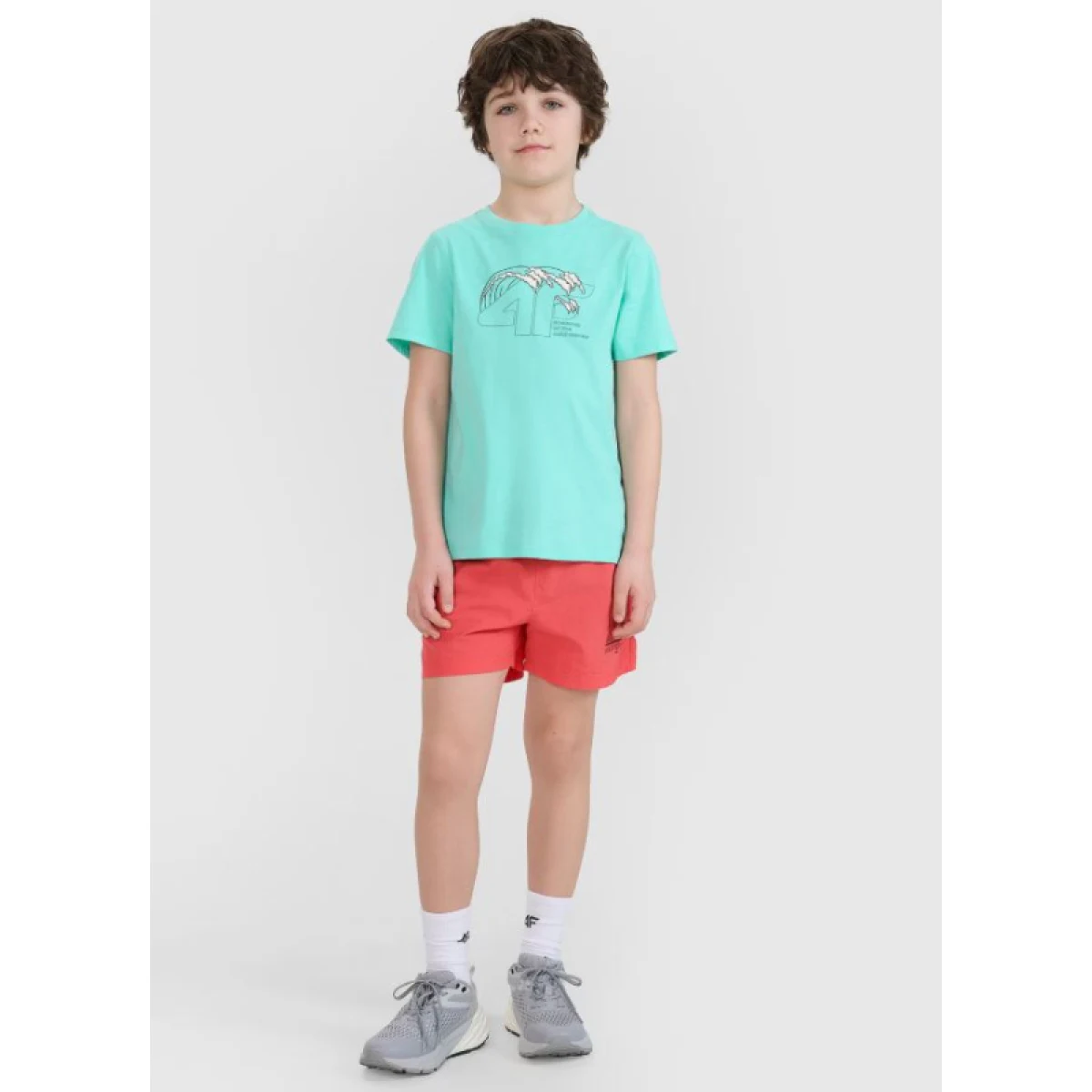 Fiú póló rövid ujjú 4F JUNIOR TSHIRT M1917-47S-MINT - Pohlavie: Gyerek · záber 4