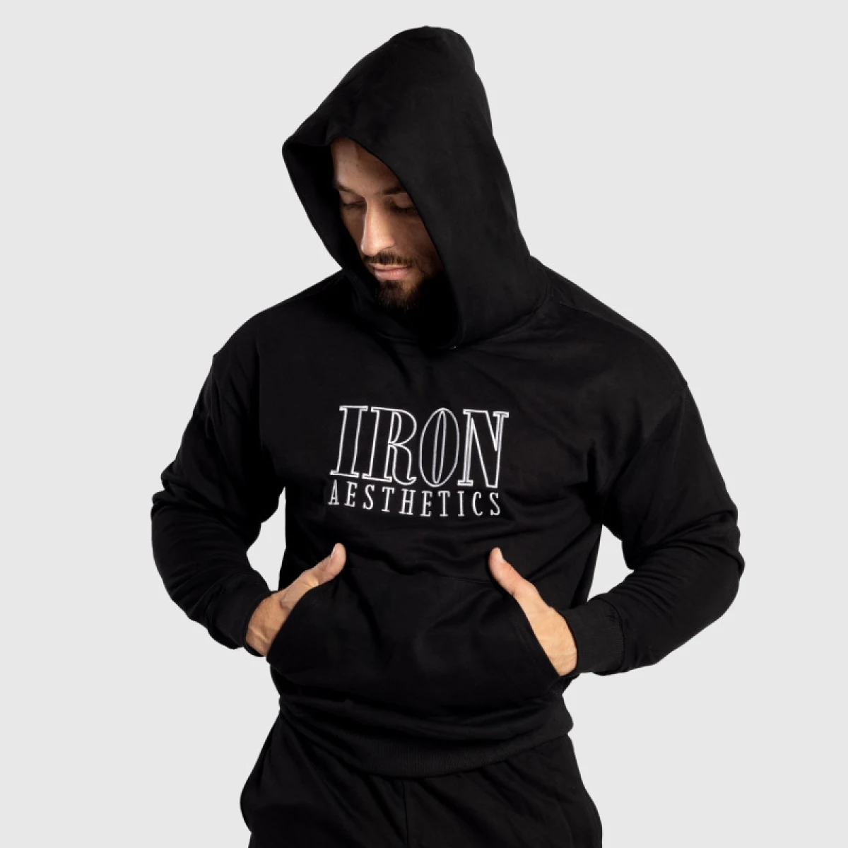 Férfi pulóver Iron Aesthetics Swaggie, fekete · záber 4