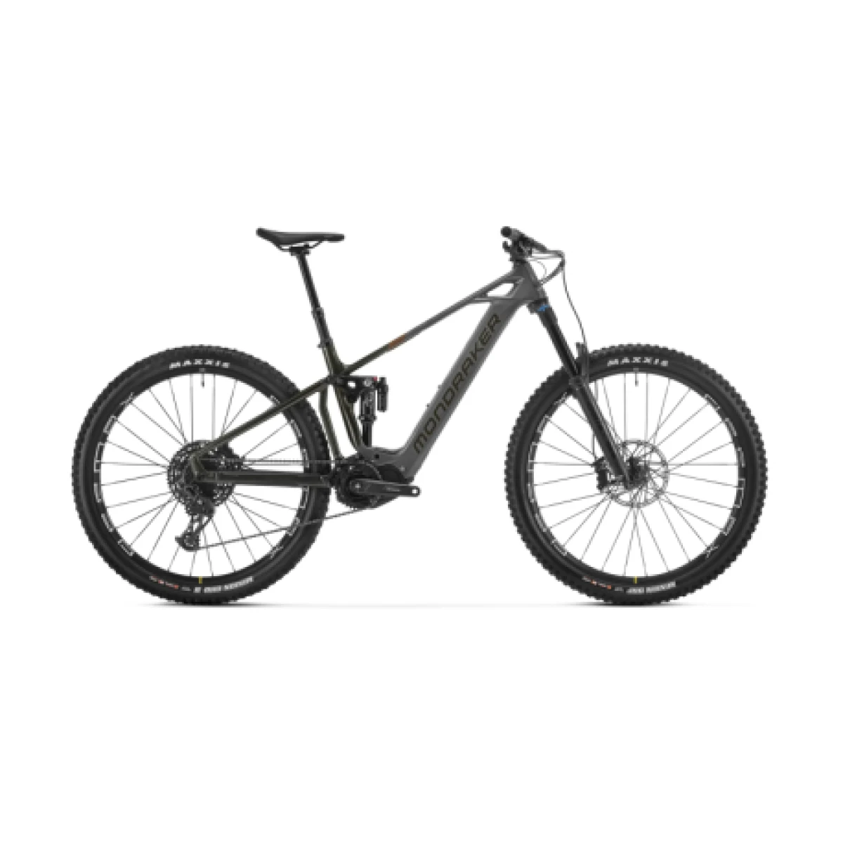 Túra elektromos kerékpár MONDRAKER Crusher Carbon, nimbus grey vortex grey bronze · záber 1