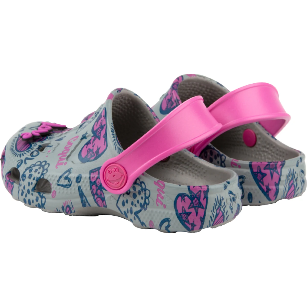 Lányi krokszik (szabadidőcipő) COQUI Little Frog + Amulet grey fuchsia · záber 3
