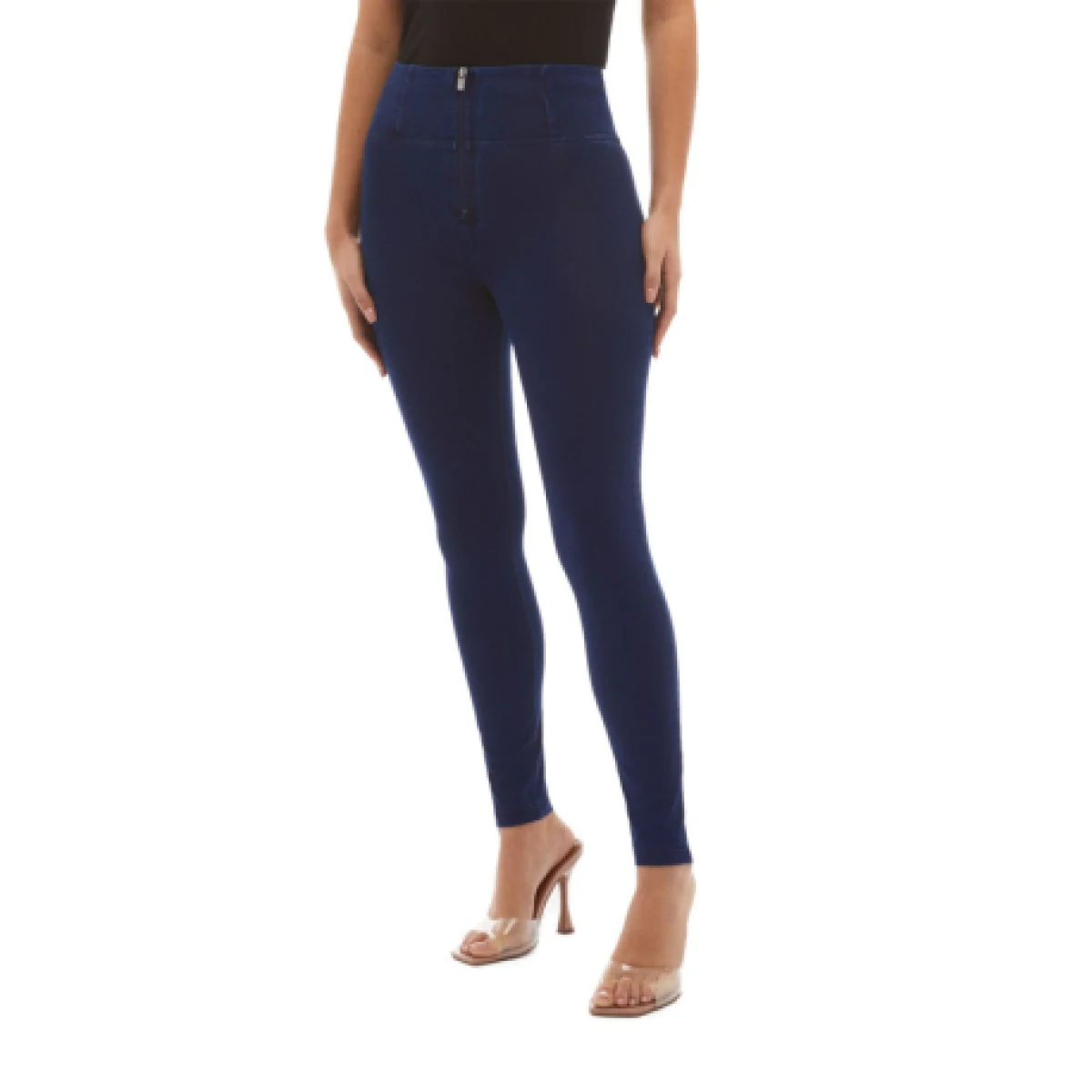 Női jeggings nadrág FREDDY WR.UP® skinny high waist push up jeggings in organic fabric-Blue · záber 9