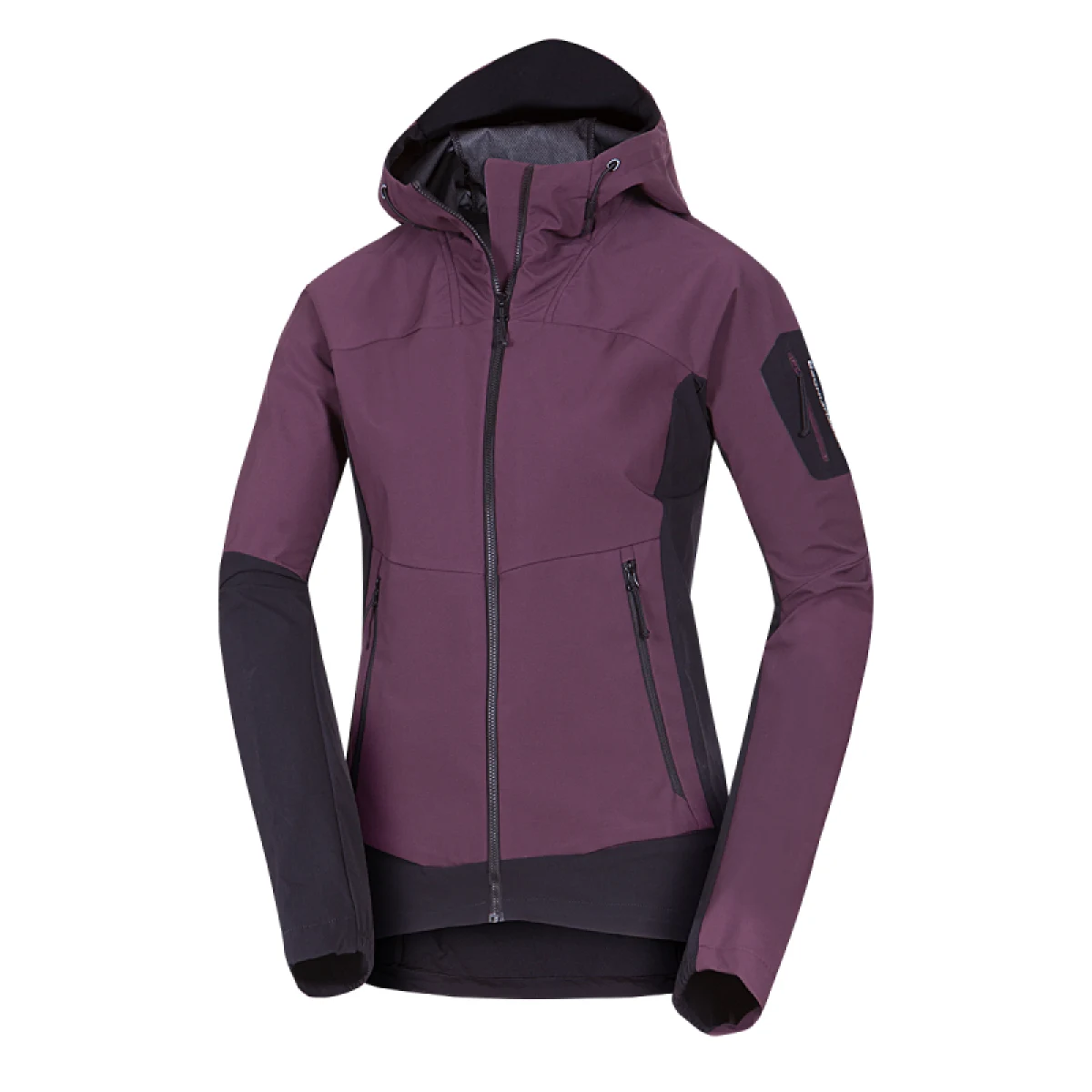 Női túrázó Softshell dzseki NORTHFINDER JANELL-810wineblack · záber 4