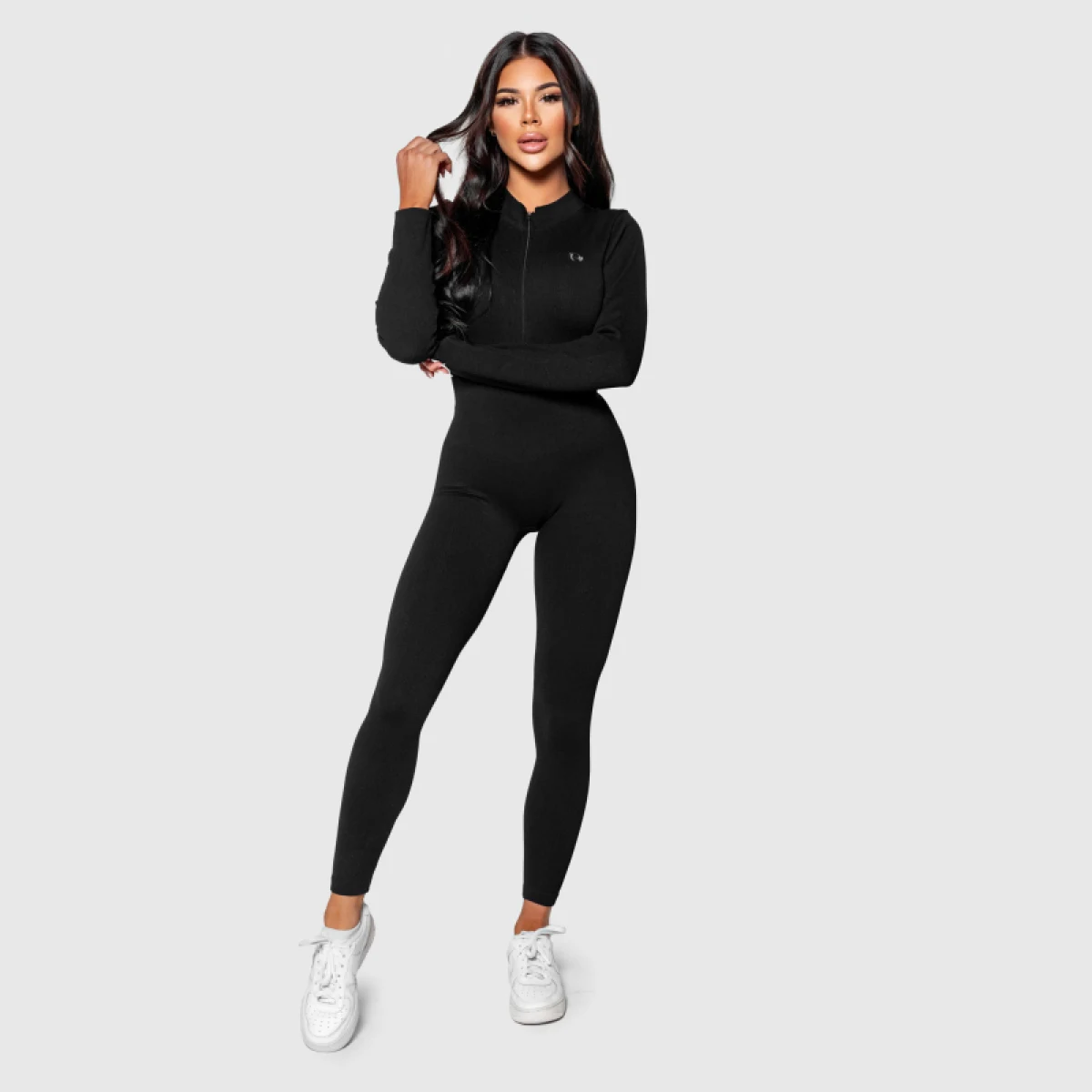 Női bordázott overál Iron Aesthetics Rib Lady, fekete · záber 4
