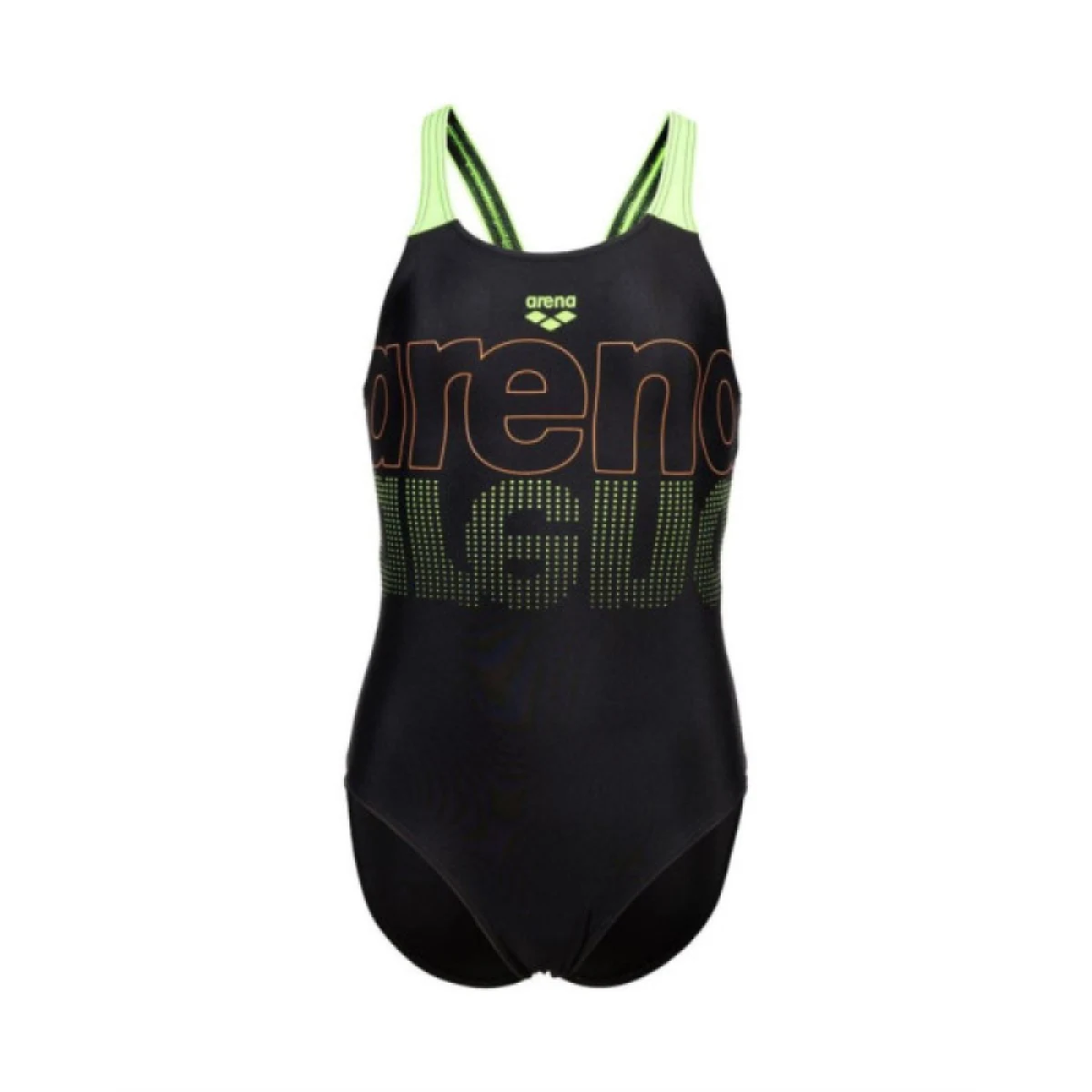 Lány úszó egyrészes fürdőruhája ARENA SWIMSUIT V BACK GRAPHIC Blue · záber 4