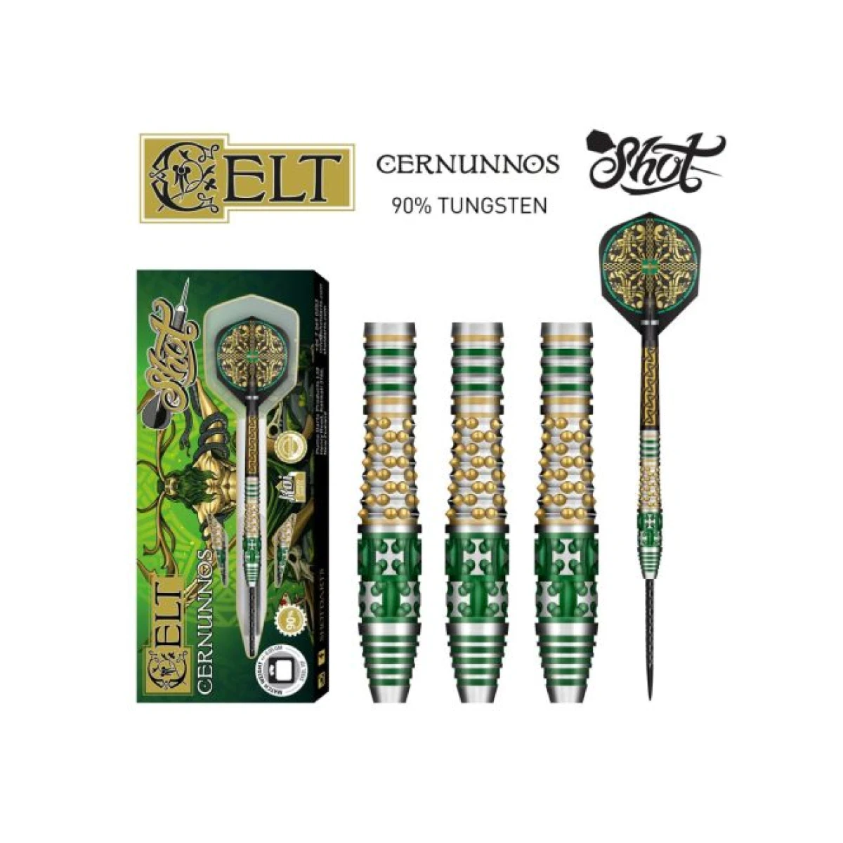 DARTS SZETT STEEL SHOT CELT CERNUNNOS 25G, 90% WOLFRAM · záber 2