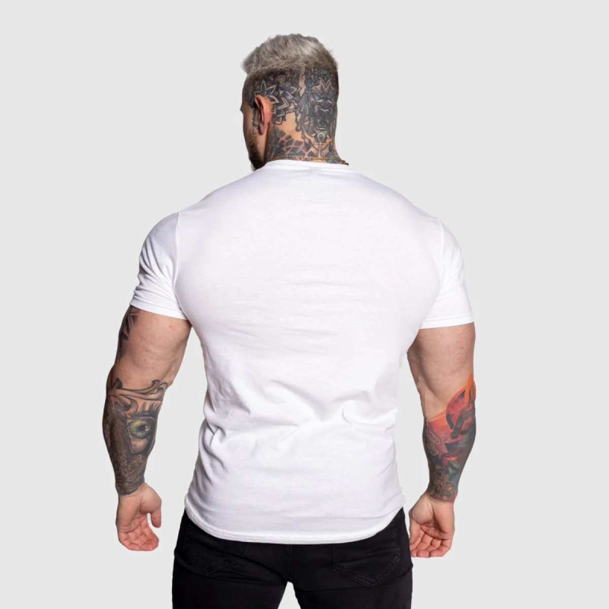 Férfi sportpóló Iron Aesthetics Circle, fehér · záber 5