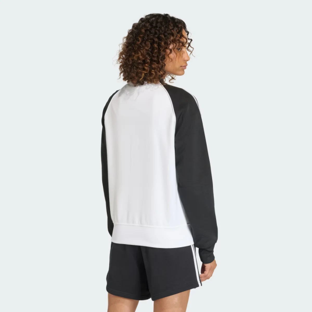 Női cipzáras pulóver ADIDAS ORIGINALS SST TT WHITE BLACK · záber 3
