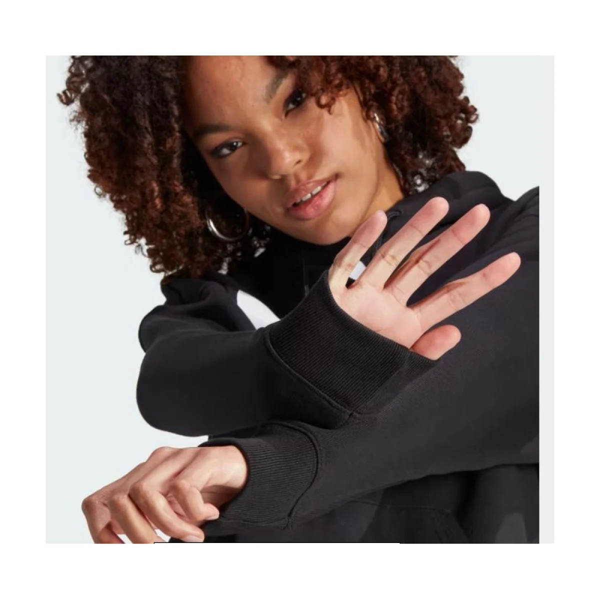 Női kapucnis pulóver ADIDAS ORIGINALS TRF HOODIE-IK4058-black · záber 4