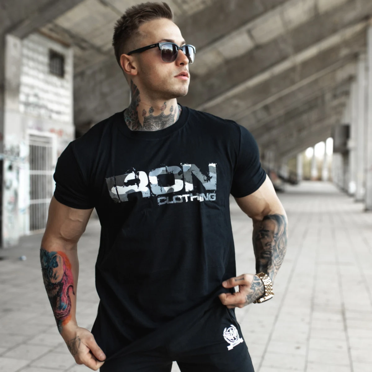 UltraSoft póló Iron Camo Style, fekete · záber 2