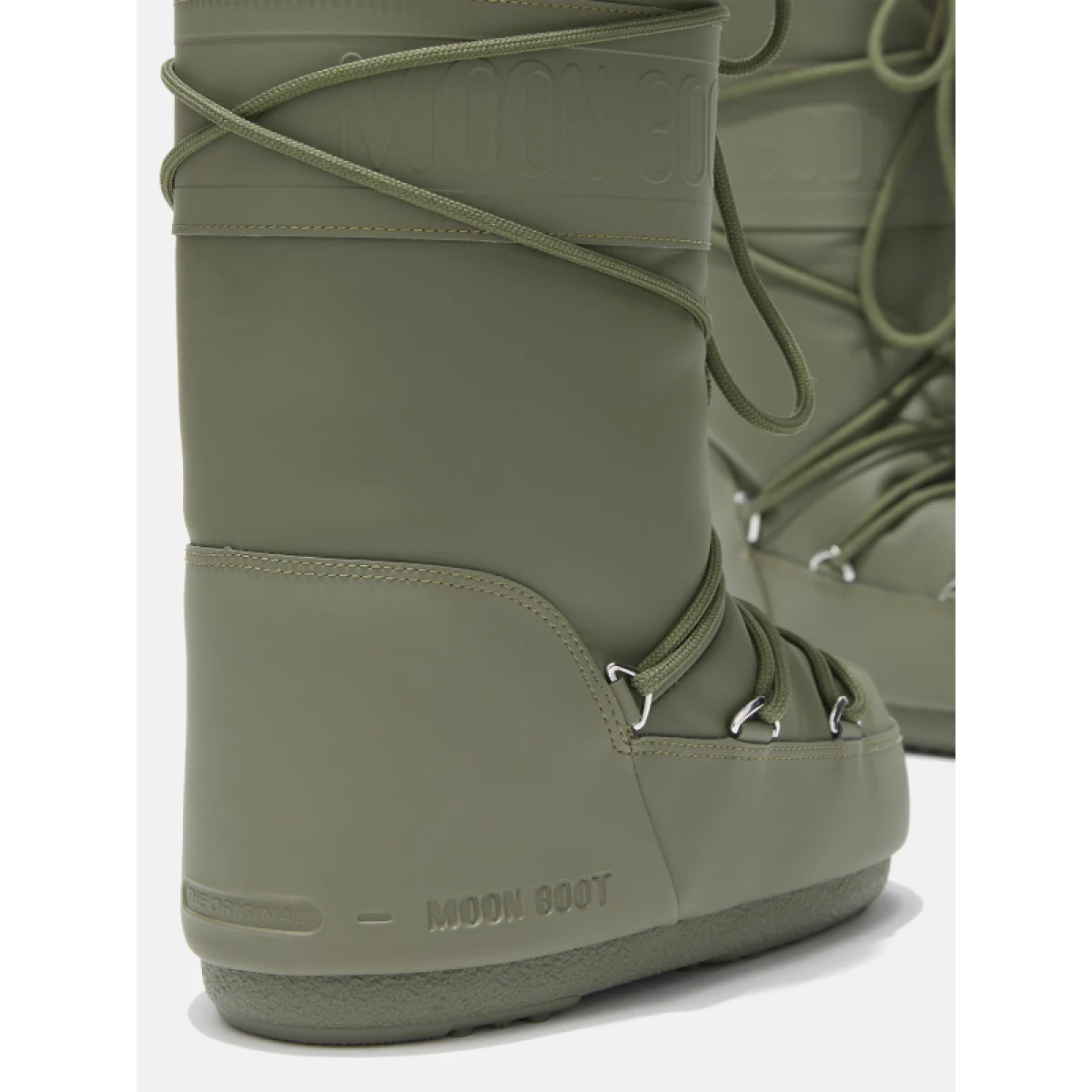 Női magas téli csizmák MOON BOOT ICON RUBBER, 002 khaki · záber 3