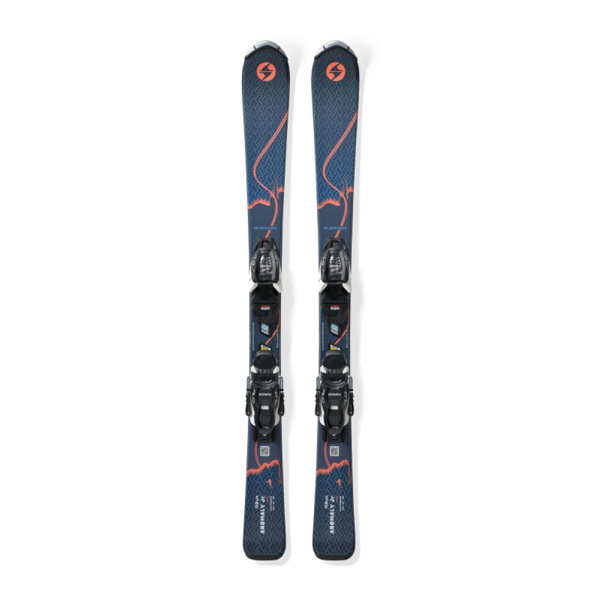 Junior sílécek pályára - on piste kötéssel BLIZZARD Anomaly JR + FDT JR 7, blue orange · záber 2