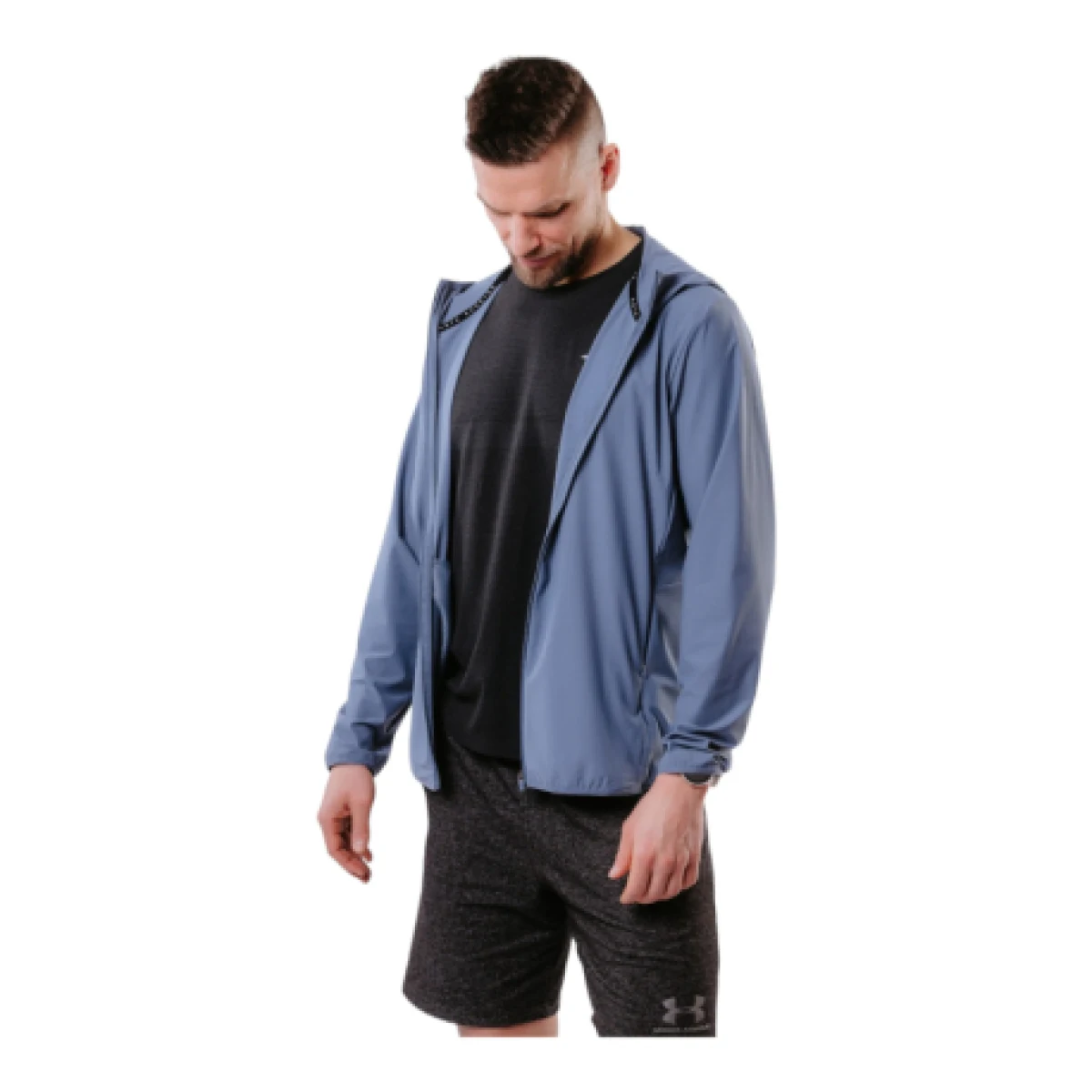 Férfi futódzseki ANTA Knit Track Top-MEN-852125701-4-Checkerboard Grey · záber 1