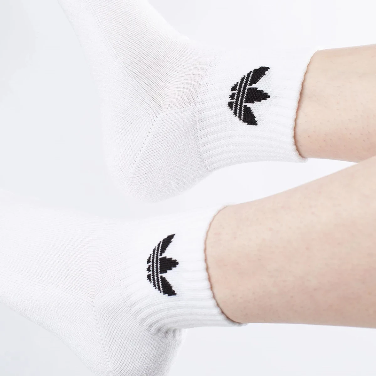 Zoknik ADIDAS ORIGINALS 3 PACK - MID ANKLE SCK-WHIT · záber 5