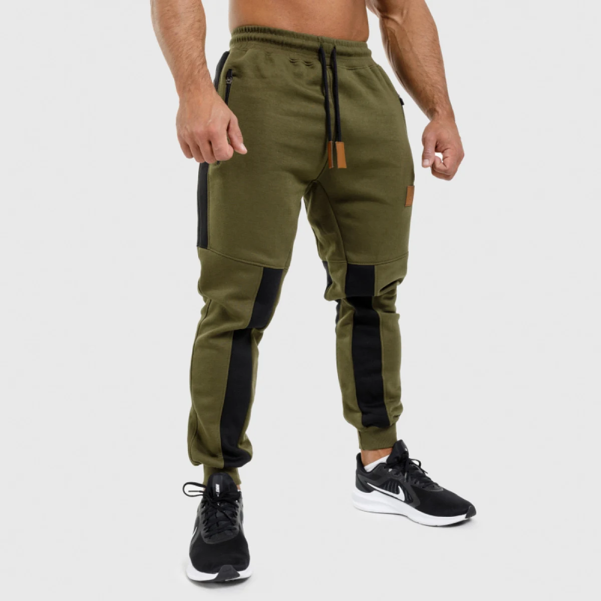 Jogger melegítőnadrág Iron Aesthetics ELEMENT, katonazöld · záber 1