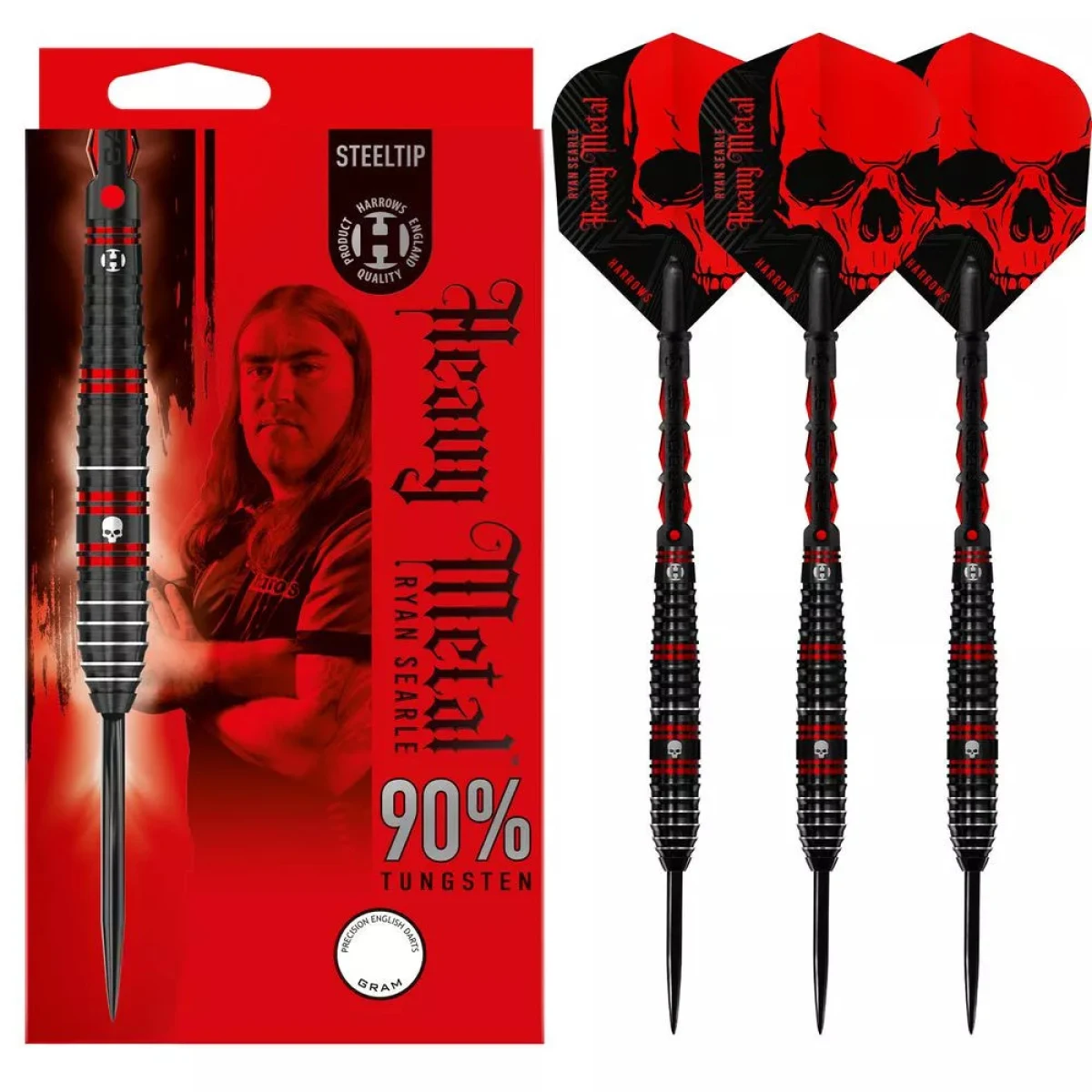 Dart szett steel Harrows Ryan Searle 23g, 90% · záber 1