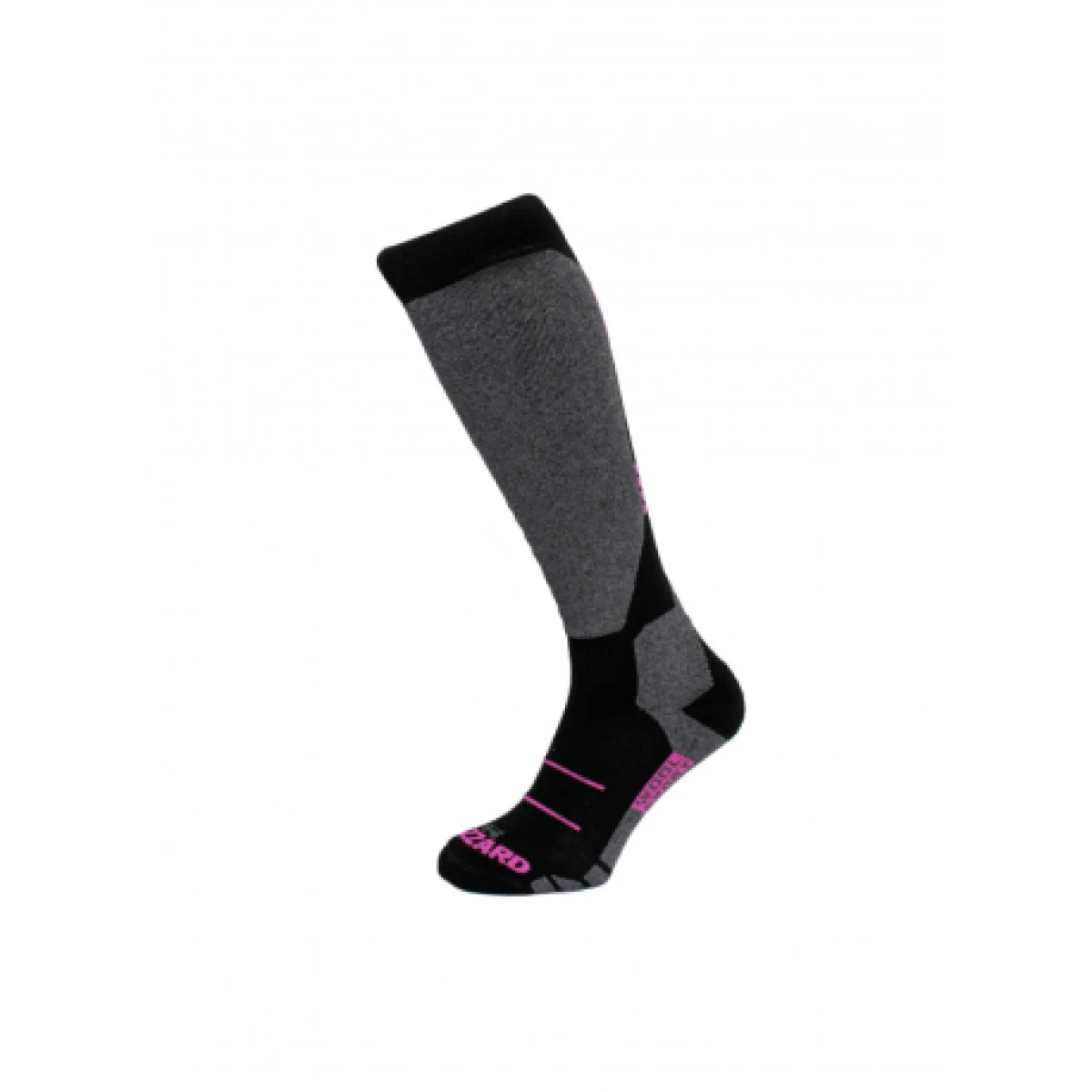 Junior sí zoknik BLIZZARD Wool Sport Junior ski socks, black pink · záber 1