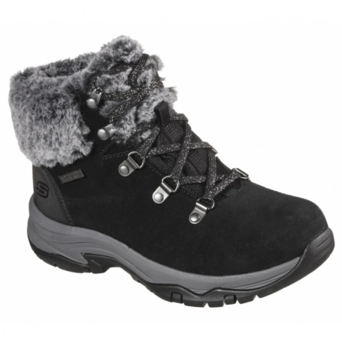Női bokacsizmák télen SKECHERS Trego Falls Finest black · záber 1
