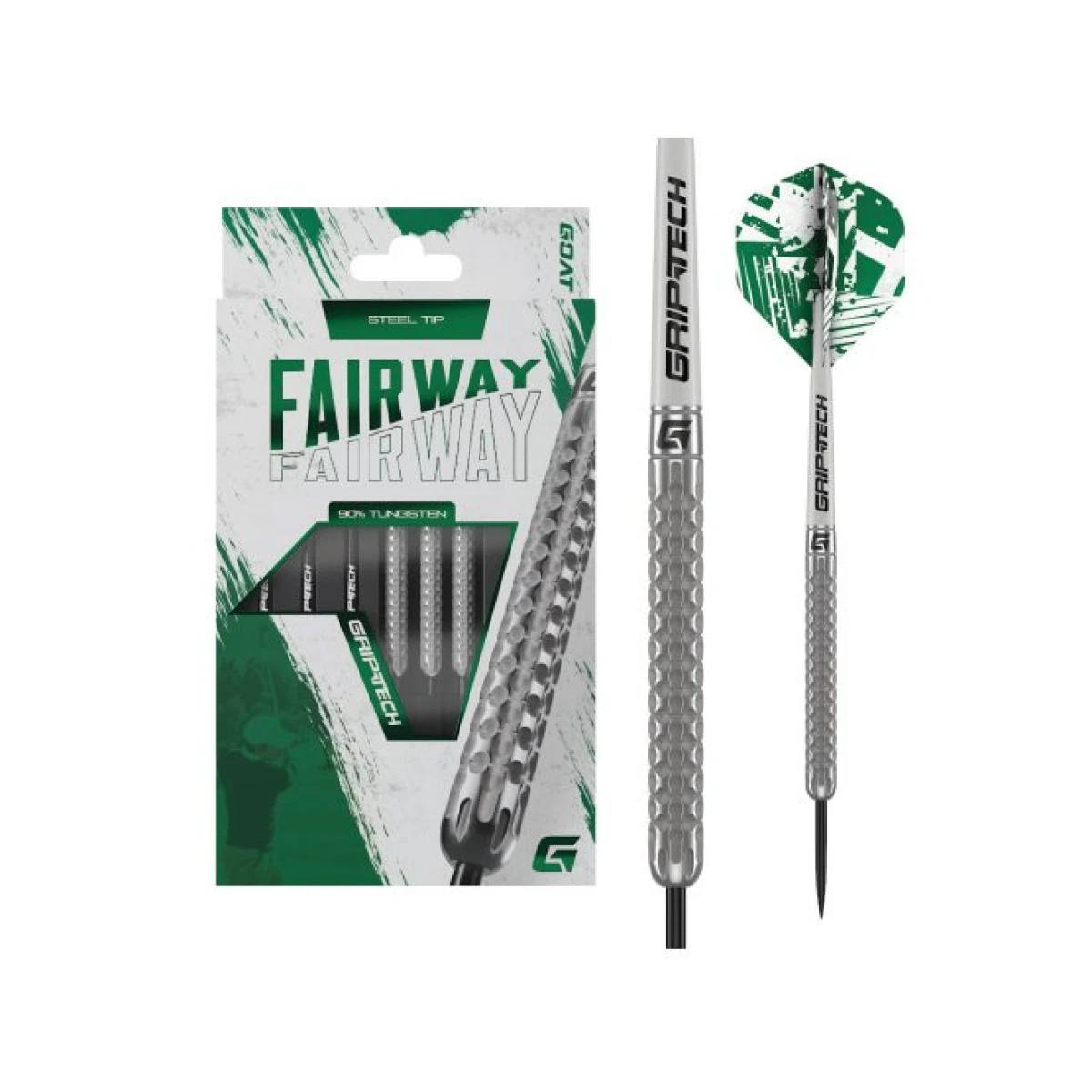 Darts szett GOAT Fairway V2 steel 22g 80% gravírozott · záber 2