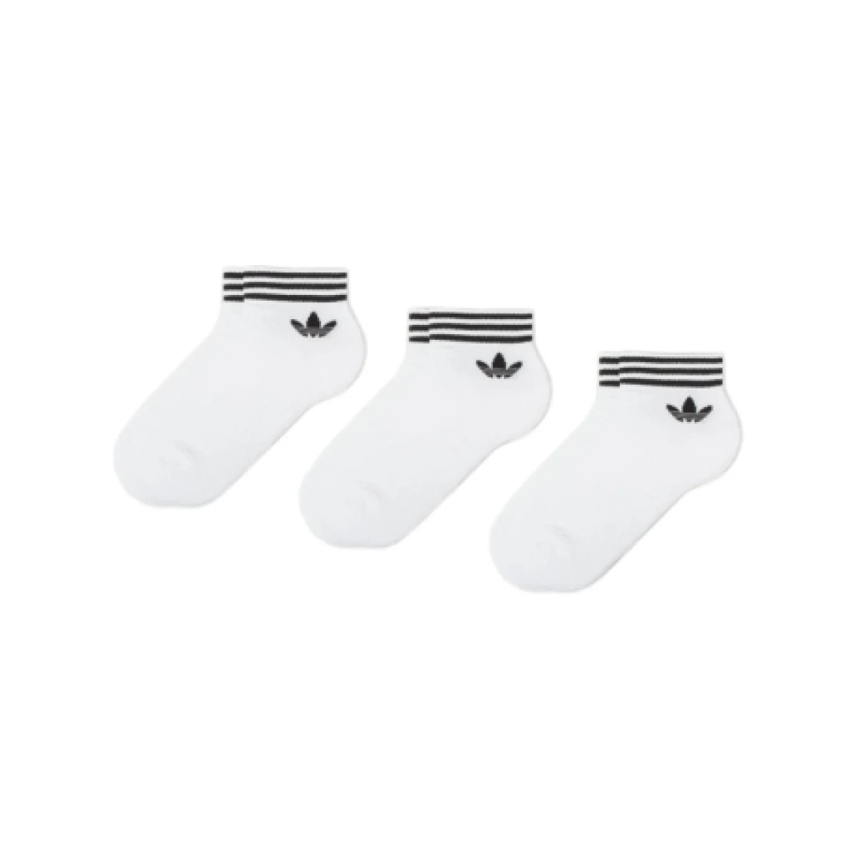 Zoknik ADIDAS ORIGINALS 3-PACK - TREF ANK SCK HC WHITE BLACK · záber 1