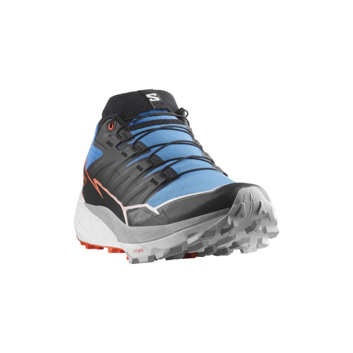 Férfi futó trail cipők SALOMON Thundercross M french blue black cherry tomato · záber 3