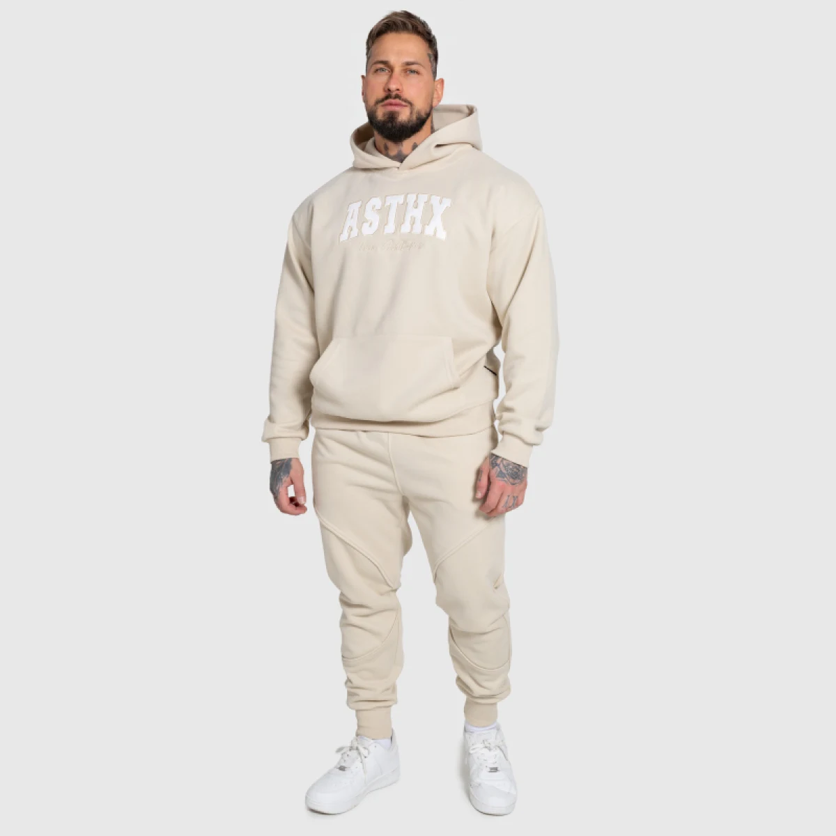 Melegítőszett Iron Aesthetics ASTHX, bézs · záber 2