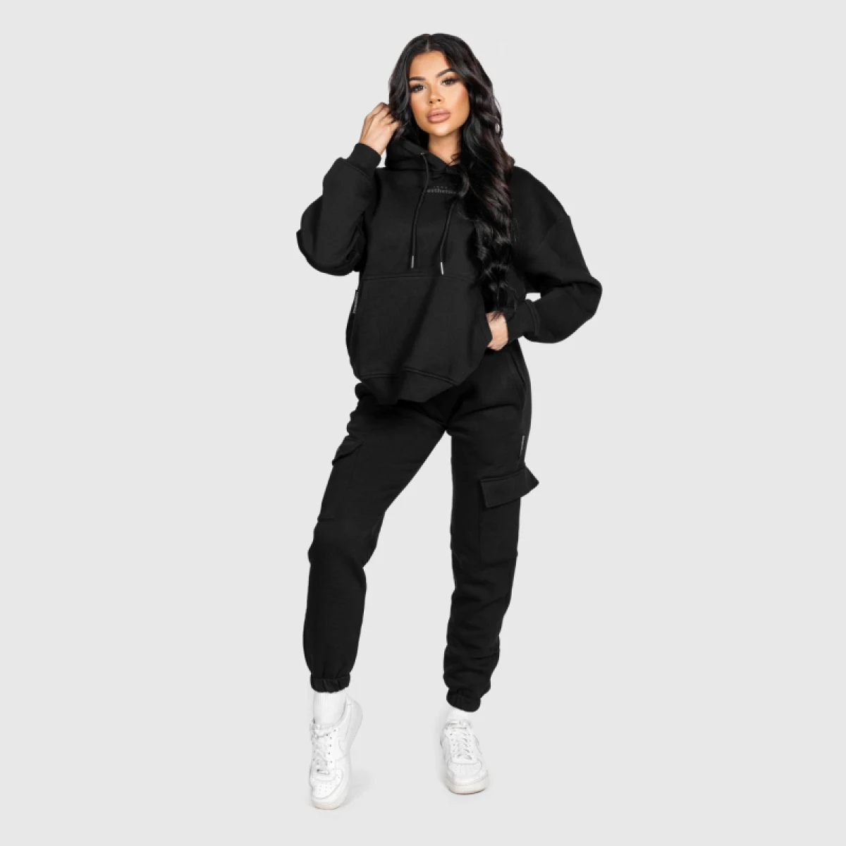 Női oversize szett Iron Aesthetics Cargo, fekete · záber 3