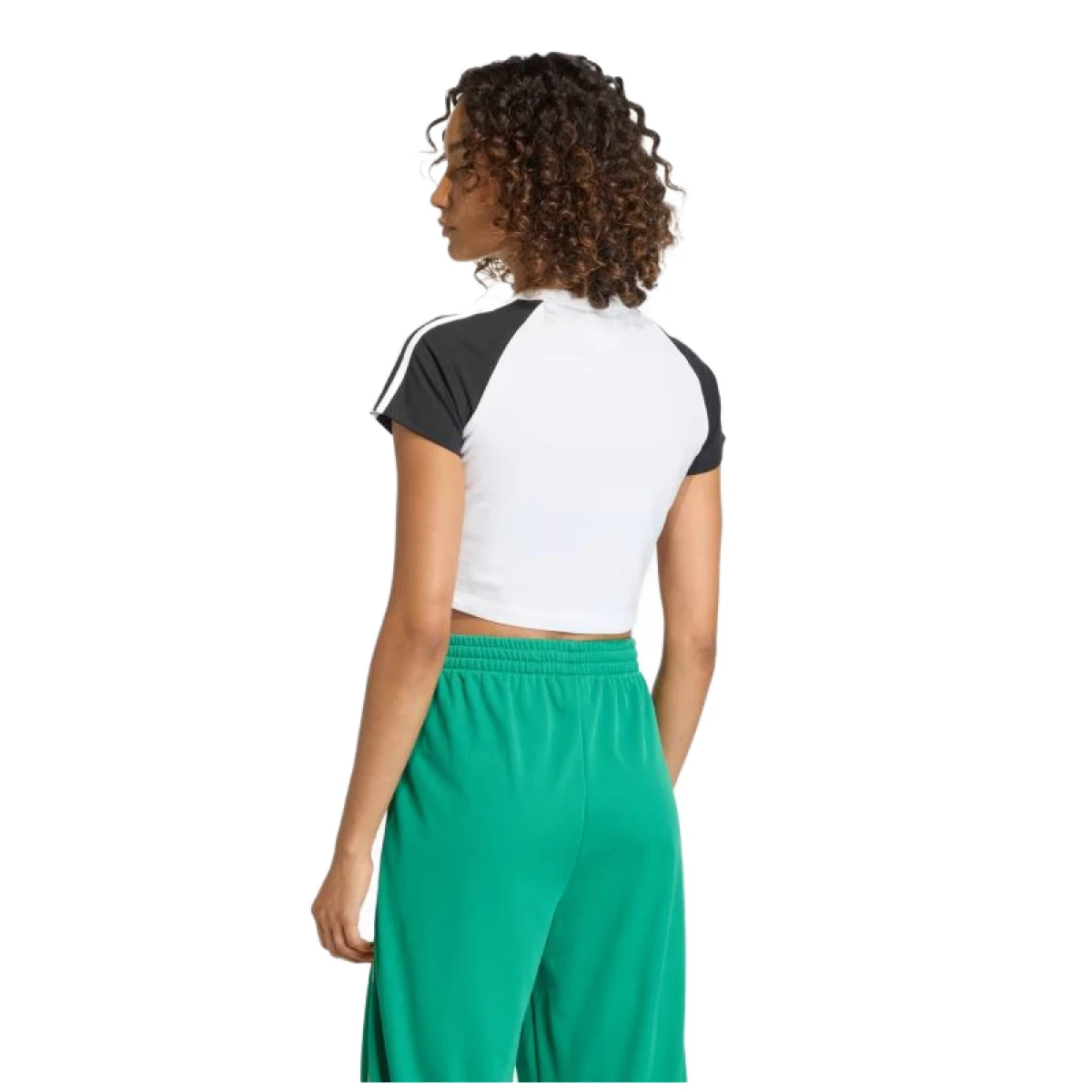 Női rövid ujjú póló ADIDAS ORIGINALS SST BABY TEE-WHITE BLACK WHITE · záber 4