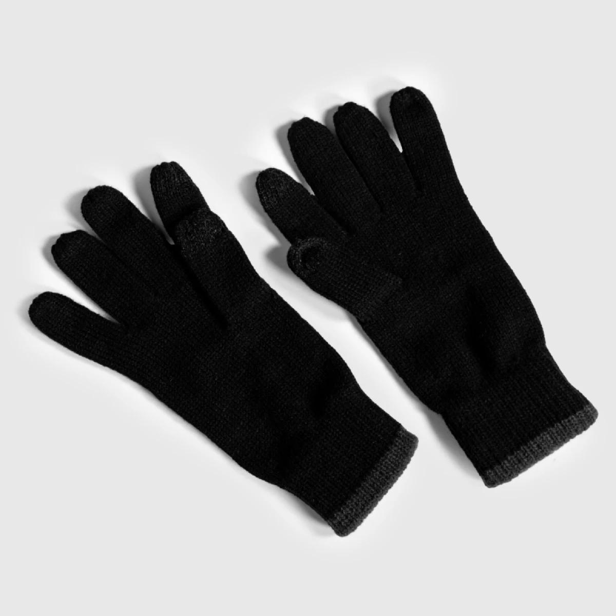 Kötött kesztyű Iron Aesthetics Touch Screen, fekete · záber 5