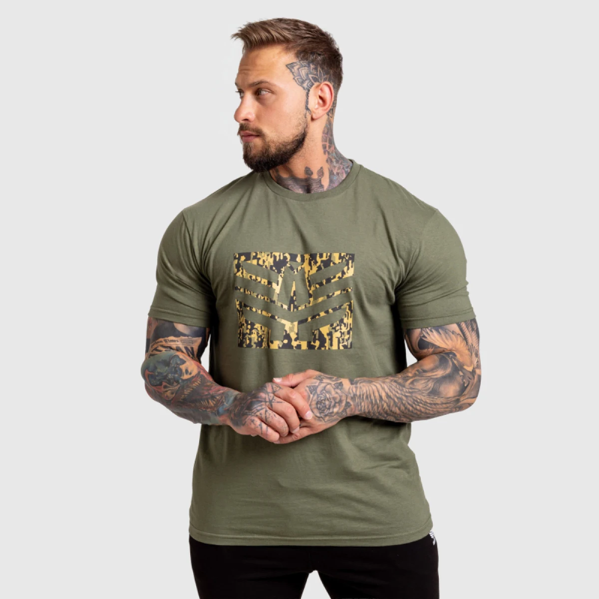 Férfi póló Iron Aesthetics Tactical, zöld · záber 5