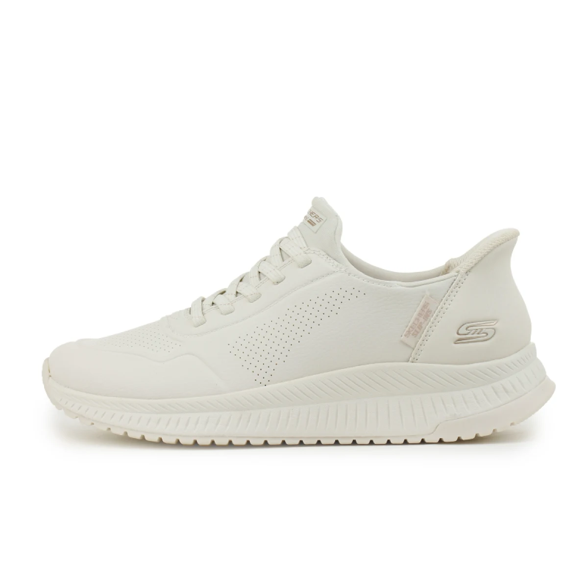 Női szabadidőcipők SKECHERS Bobs Squad 4 Key Look Slip-Ins W white · záber 9