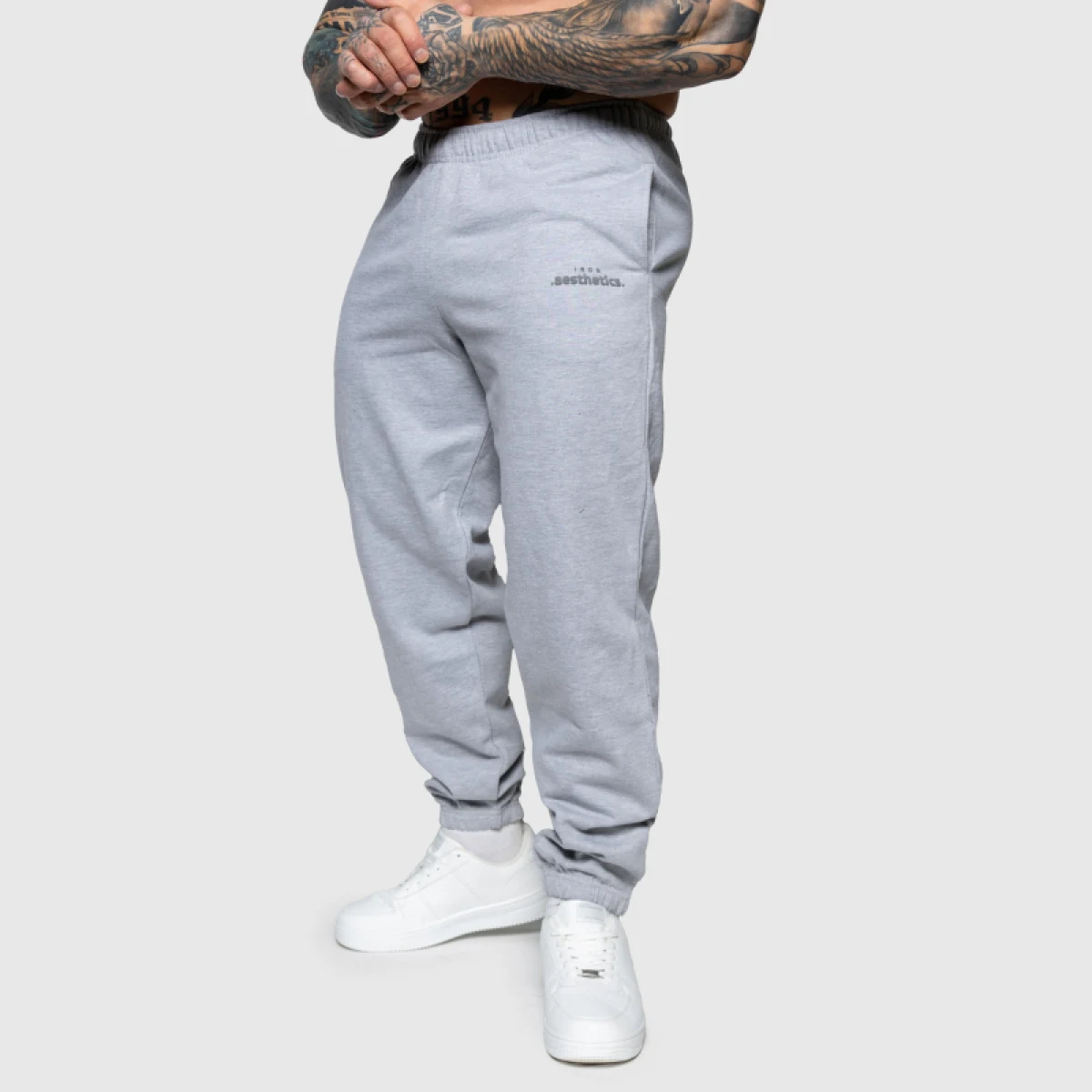 Oversized melegítőnadrág Iron Aesthetics Relaxed, szürke · záber 5