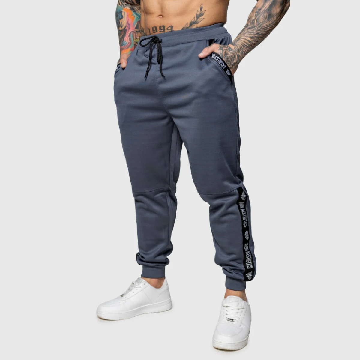 Jogger melegítő Iron Aesthetics Partial, szürke · záber 5