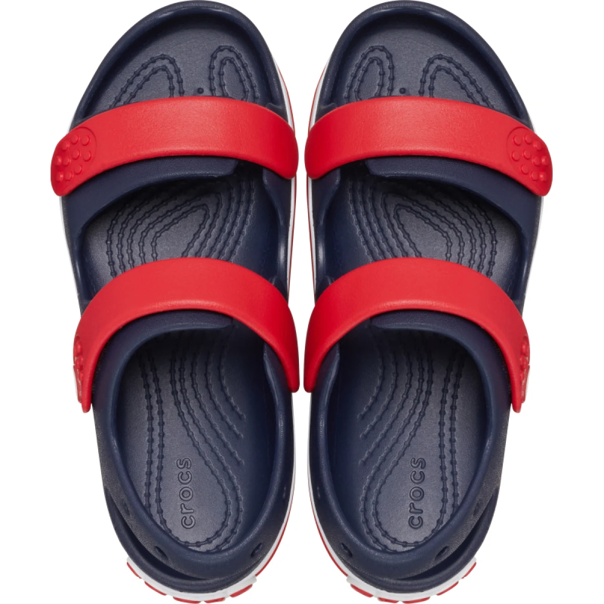 Fiú szandálok CROCS Crocband Cruiser Sandal K navy varsity red · záber 4