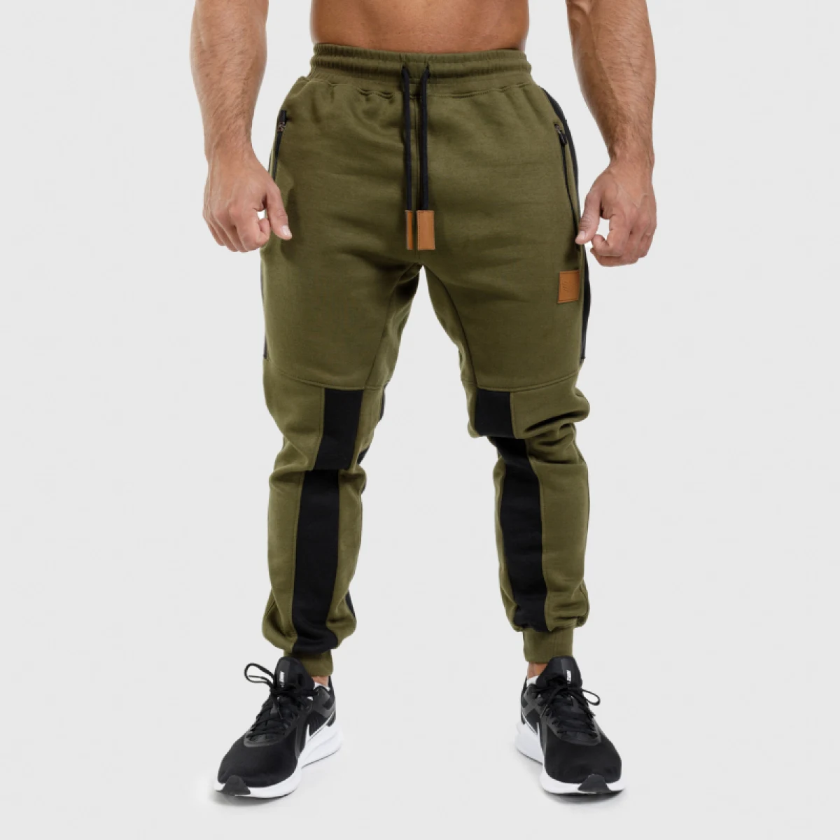Jogger melegítőnadrág Iron Aesthetics ELEMENT, katonazöld · záber 2