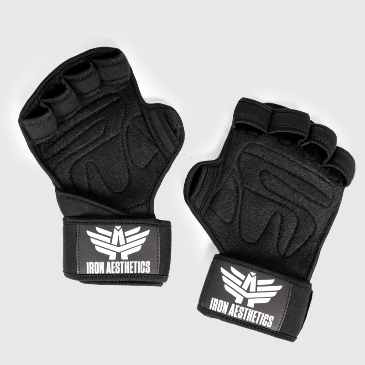 Edzőkesztyű Iron Aesthetics Crossfit, fekete · záber 2