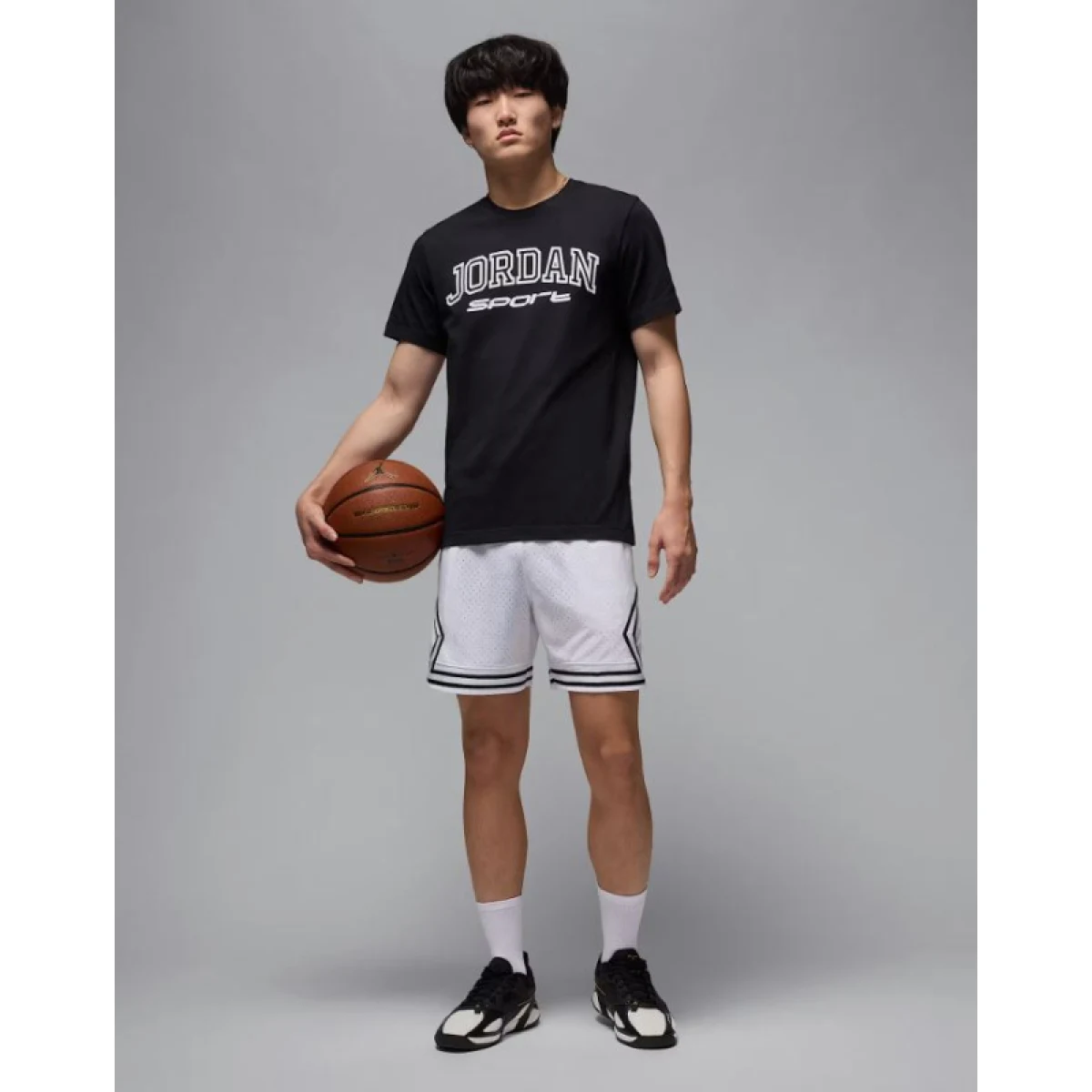 Férfi edzőnadrágok NIKE JORDANDF SPRT DMND SHORT-100-White · záber 5
