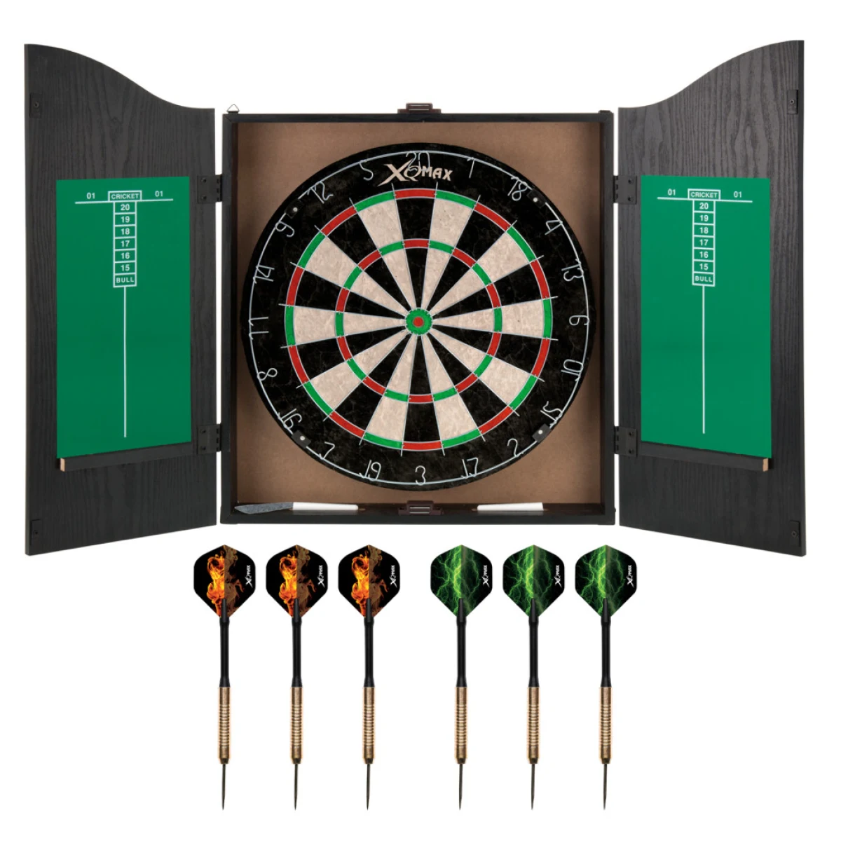 XQMAX komplett dart csomag home darts centre (fekete kabinet) · záber 1