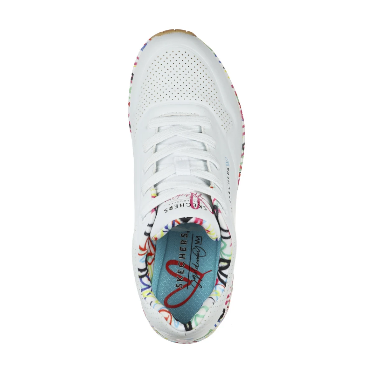 Női szabadidőcipők SKECHERS Uno Loving Love W black · záber 10