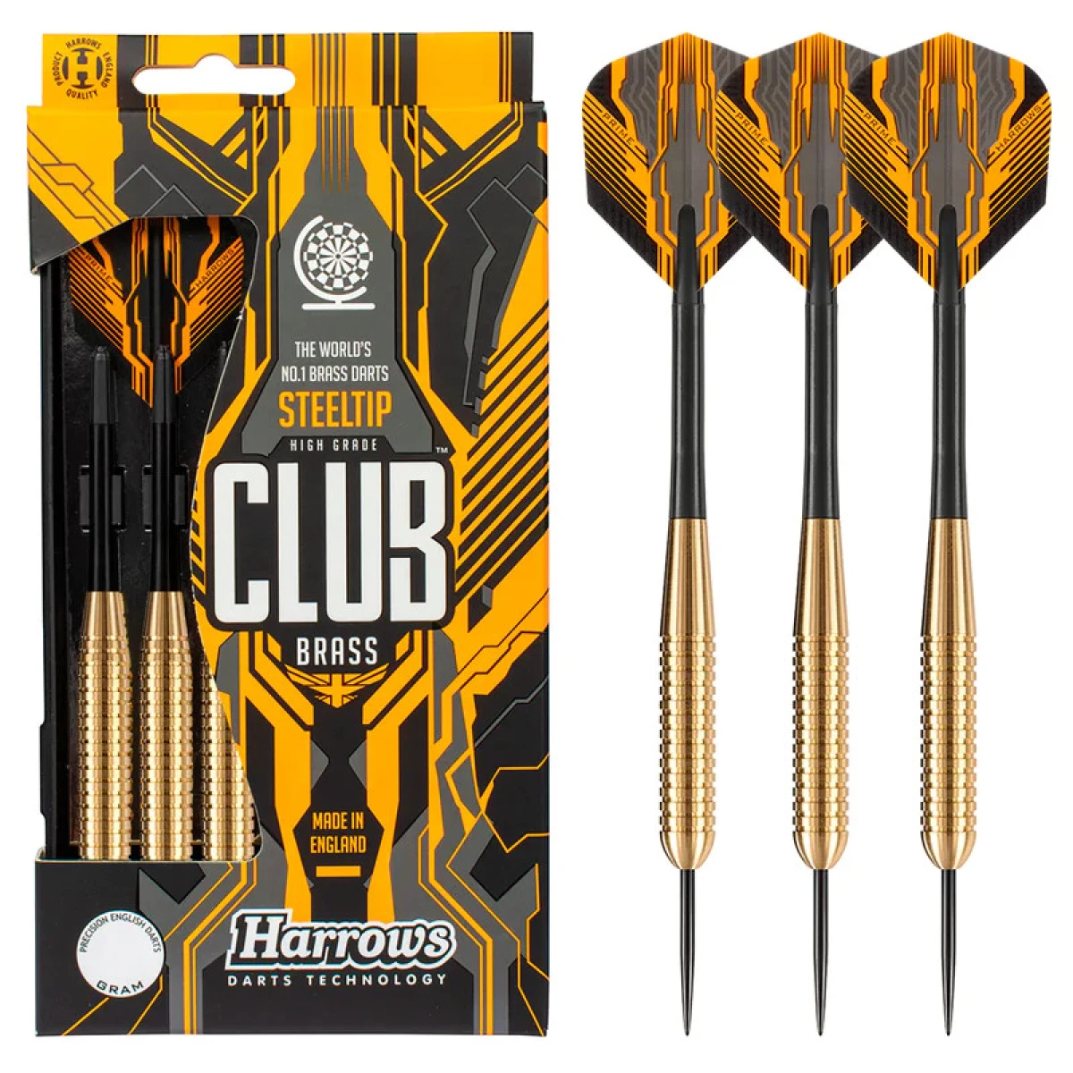Dart szett Harrows steel Club Brass 18g · záber 10