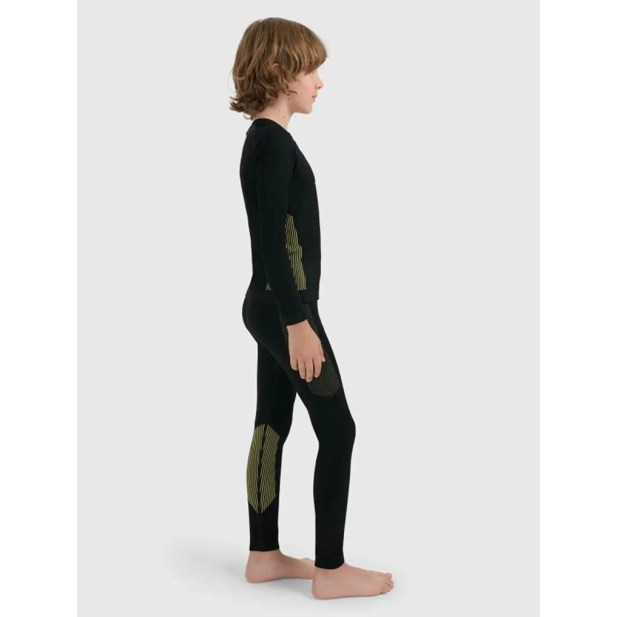 Fiú hőszigetelő alsónemű felső és alsó rész 4F JUNIOR SEAMLESS UNDERWEAR M248-4FJWAW25USEAM248-20S-DEEP BLACK · záber 2