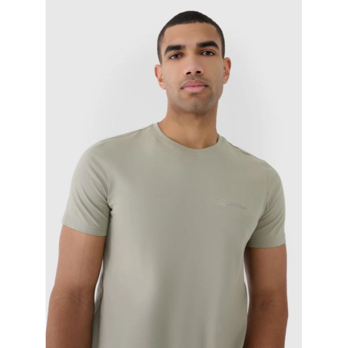Férfi rövid ujjú póló 4F TSHIRT M2003-44S-OLIVE · záber 2