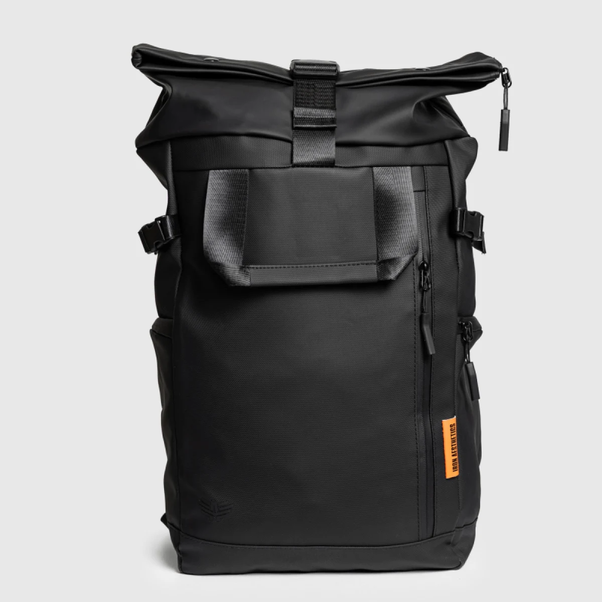 Rolltop hátizsák Iron Aesthetics Urban Pro, fekete · záber 3