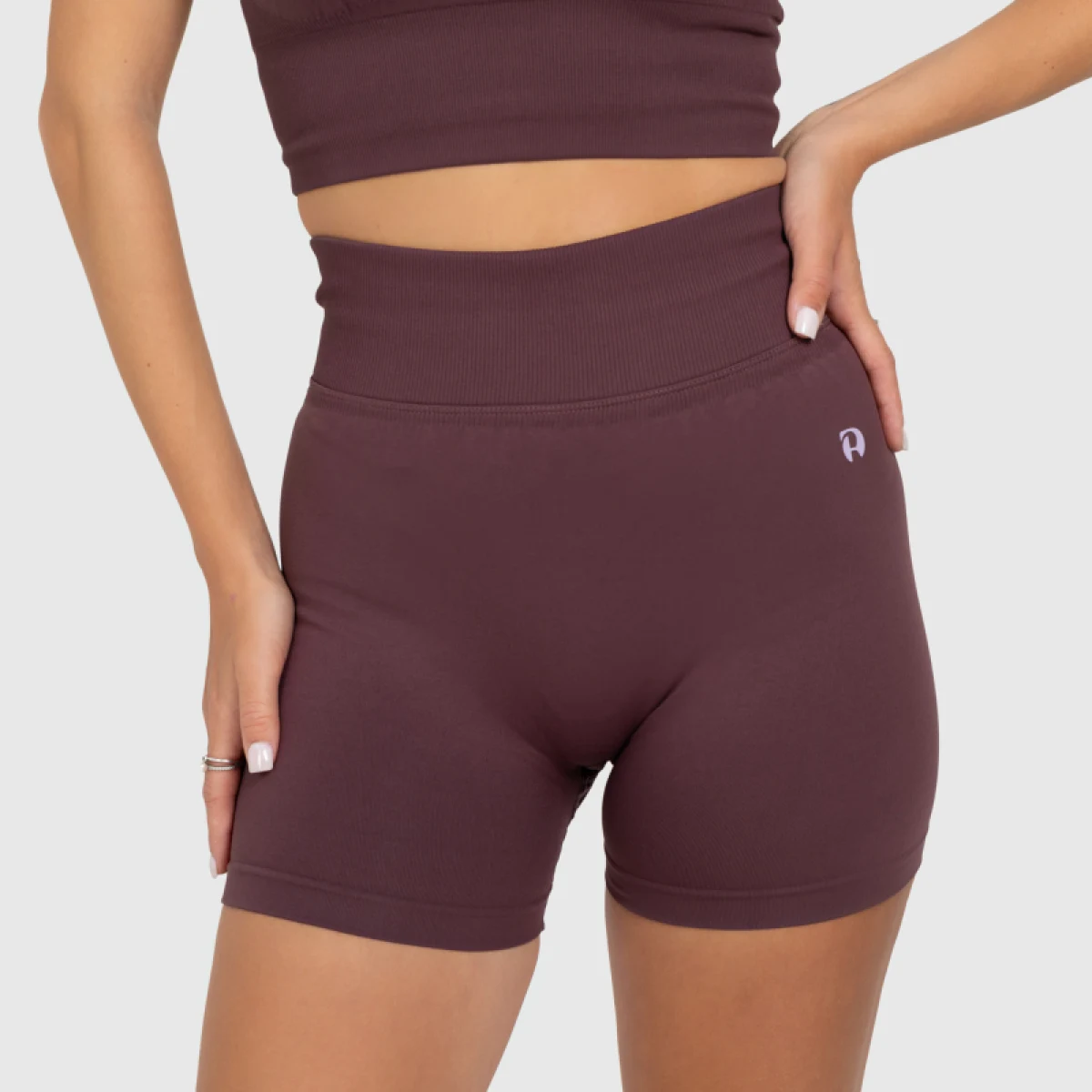 Női sport rövidnadrág Iron Aesthetics Ultimate, plum · záber 4