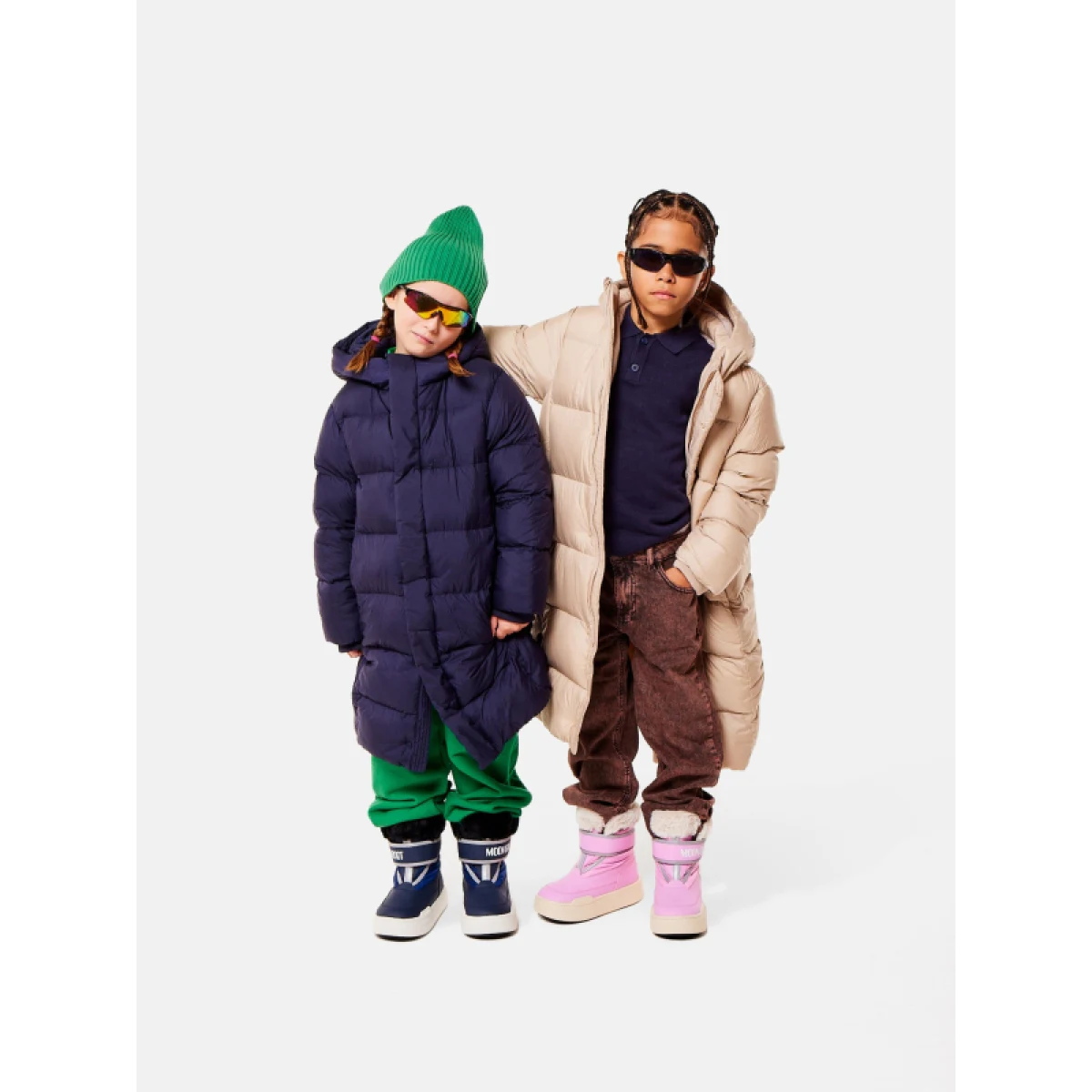 Junior magas téli cipők MOON BOOT MB JR PARK STRAP-J001 PINK · záber 5