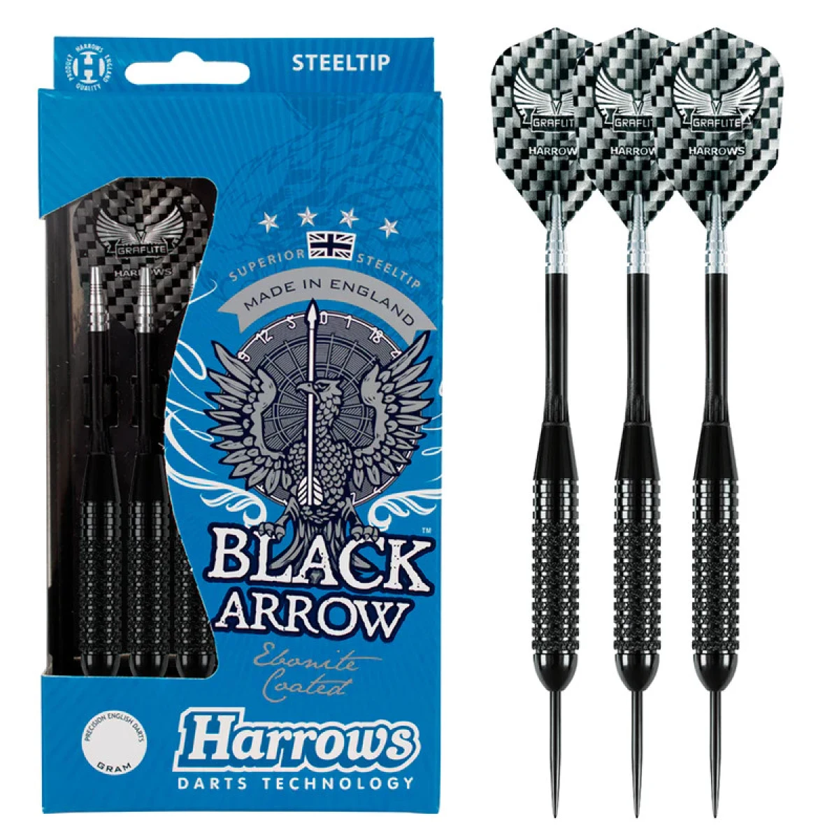 Dart szett Harrows steel 23g Black Arrow · záber 10