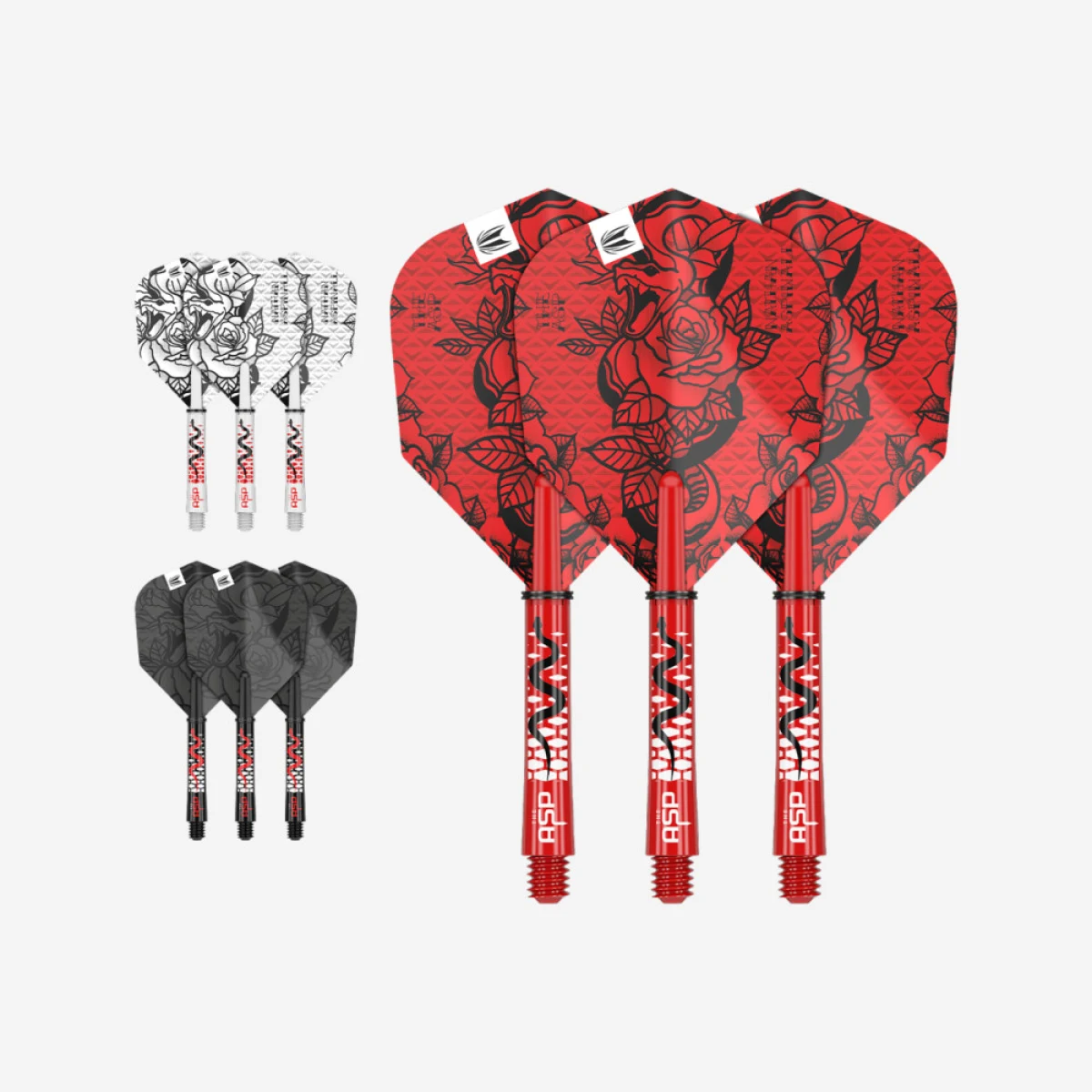 DARTS TOLL+SZÁR TARGET NATHAN ASPINALL INK, KÖZEPES SZÁRRAL · záber 1