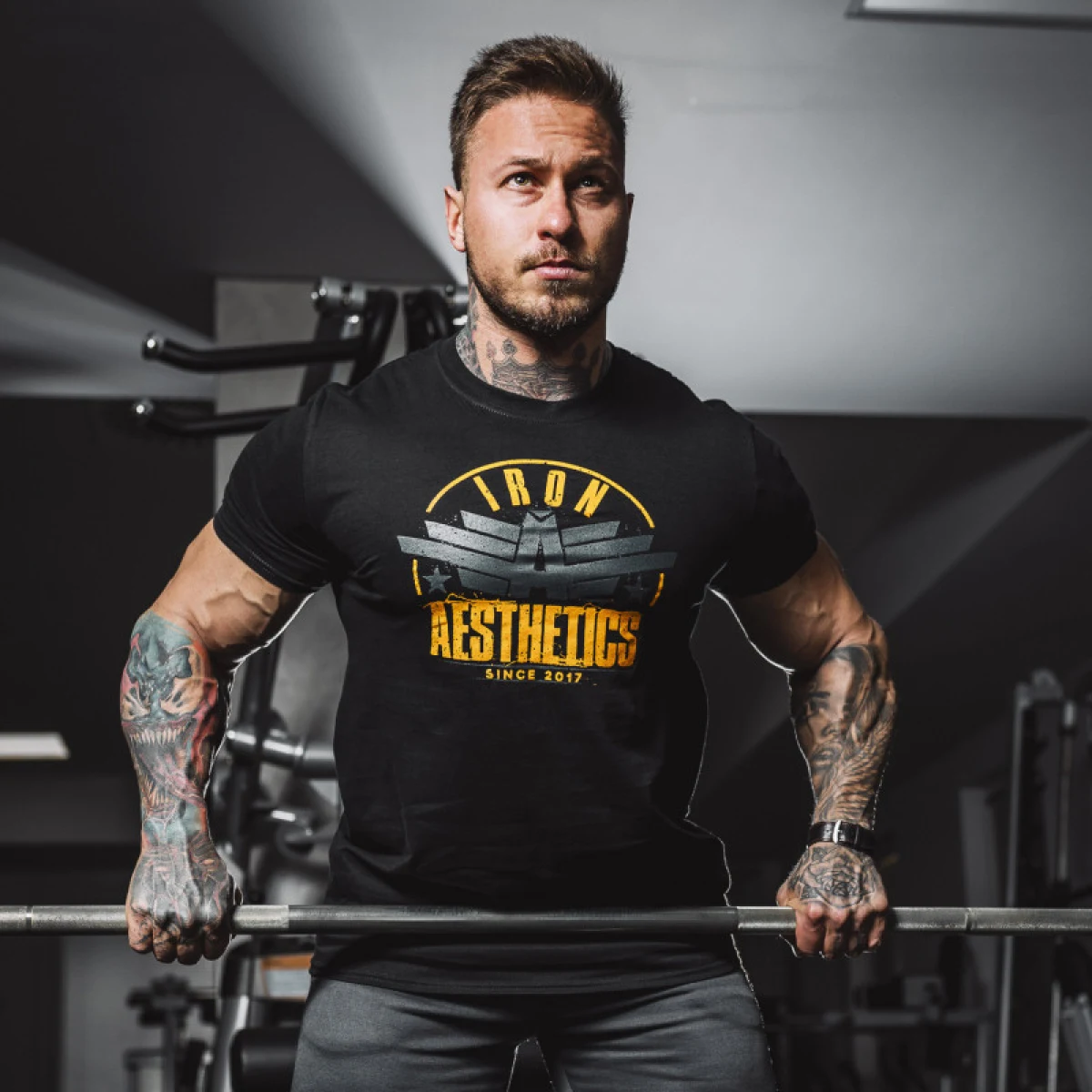 Férfi fitness póló Iron Aesthetics Force, fekete · záber 5